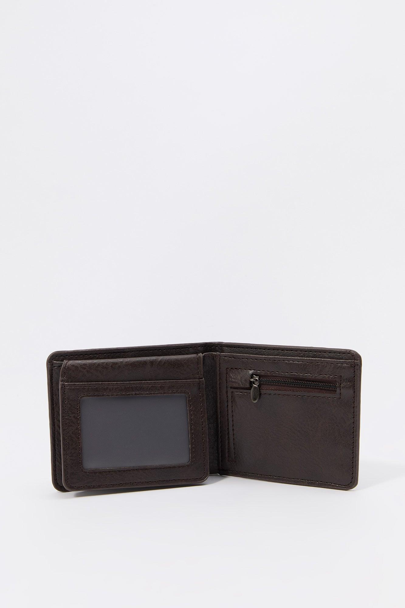 Faux Leather Wallet Male Product Image