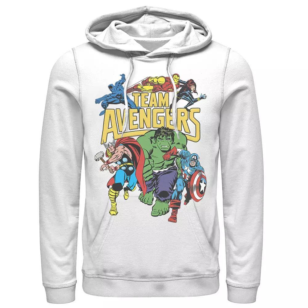 Men's Marvel Avengers Classic Group Assemble Hoodie, Size: Medium, White Product Image