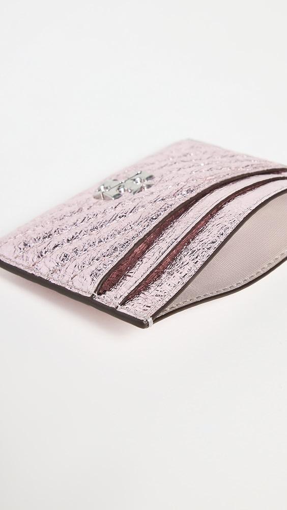 Tory Burch Kira Metallic Moto Quilt Card Case | Shopbop Product Image