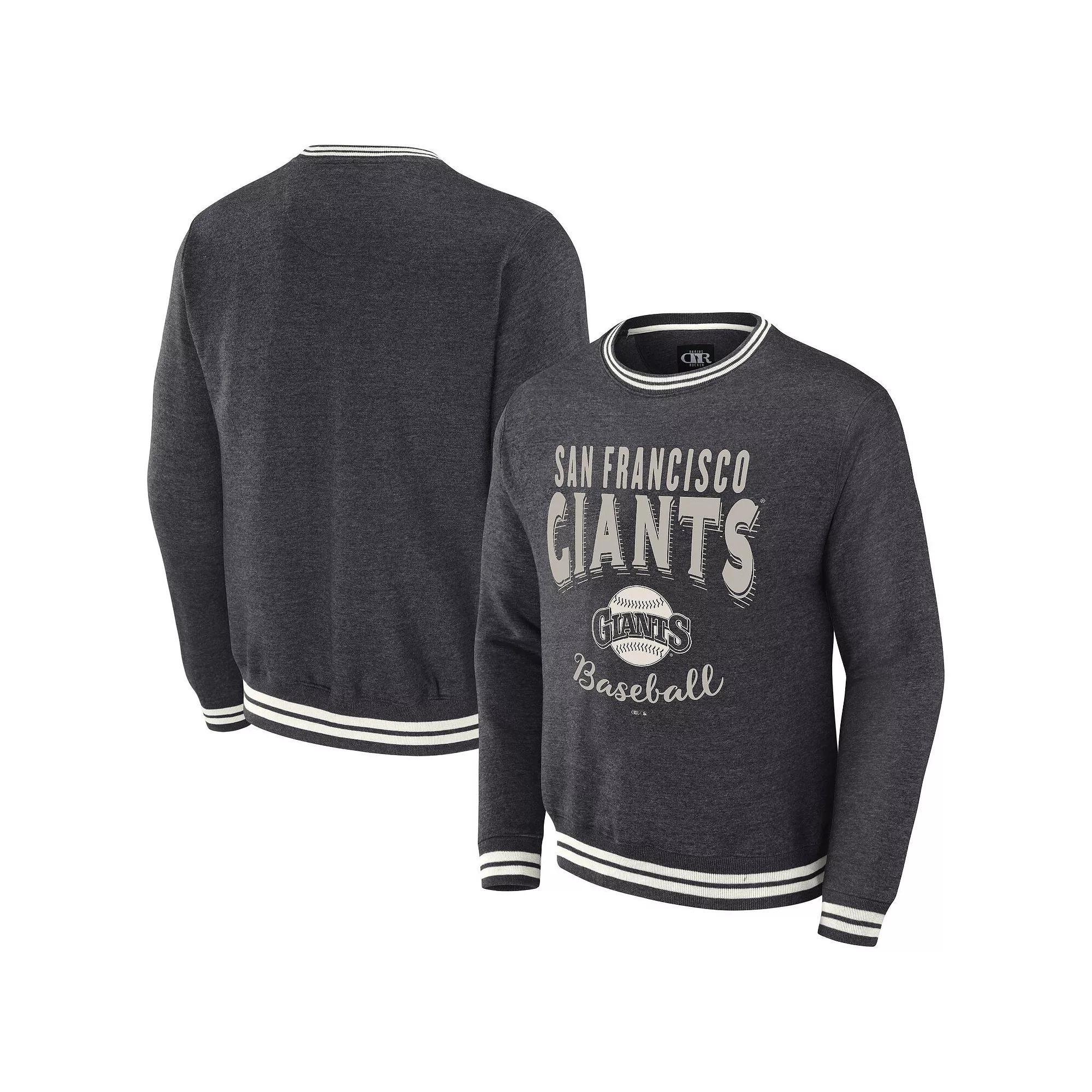 Men's Darius Rucker Collection by Fanatics  Heather Charcoal San Francisco Giants Vintage Pullover Sweatshirt, Size: XL Product Image