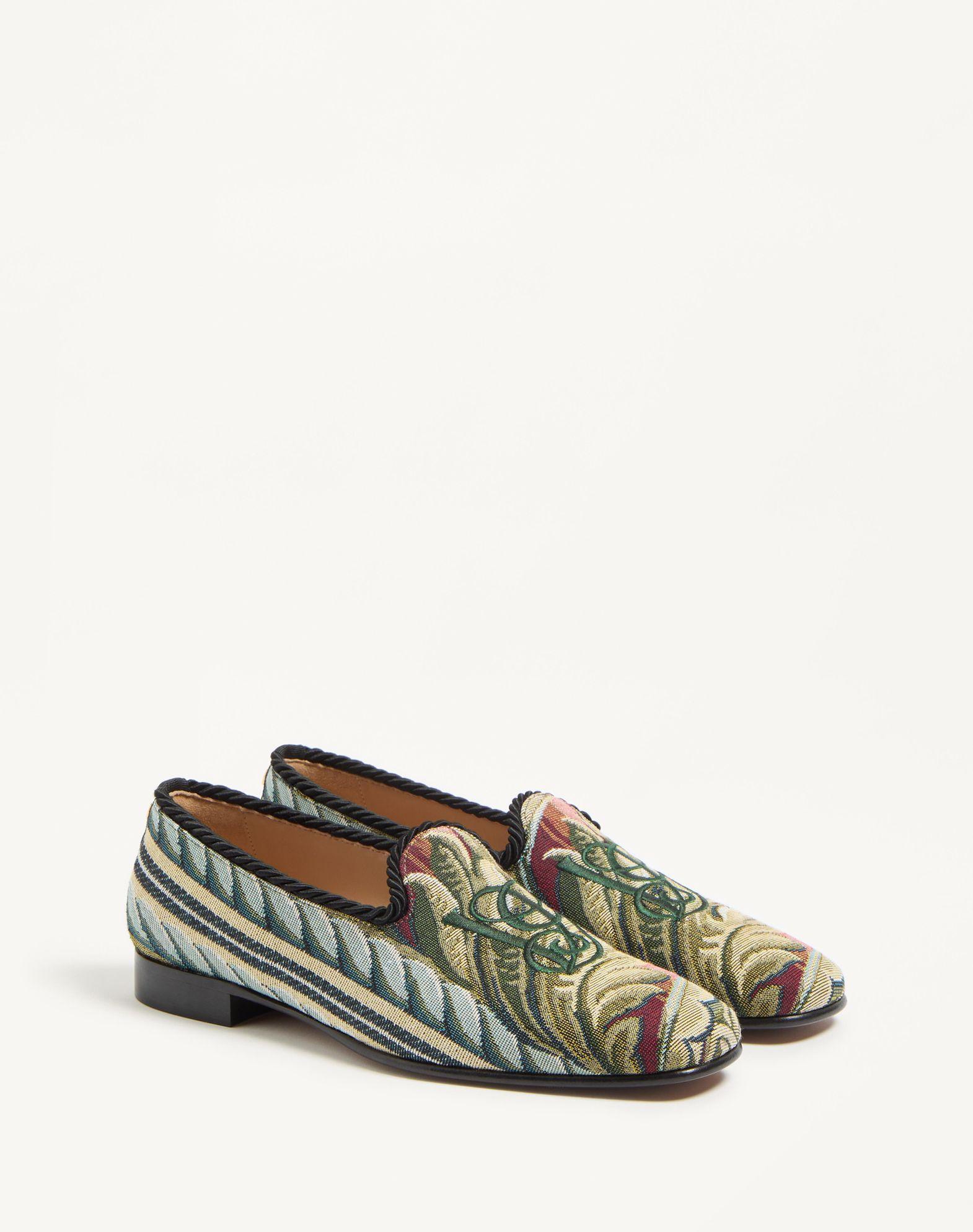 Les Alcôvettes Moccasin In Gobelin Fabric Product Image