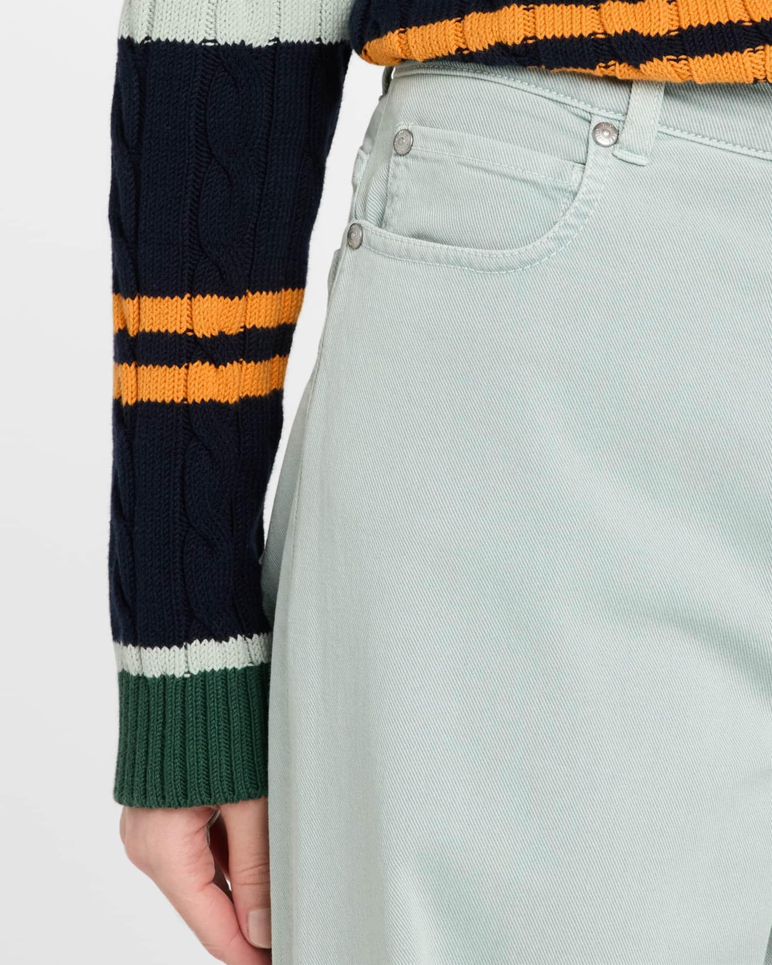 Medina Straight-Leg Stretch Cotton Pants Product Image