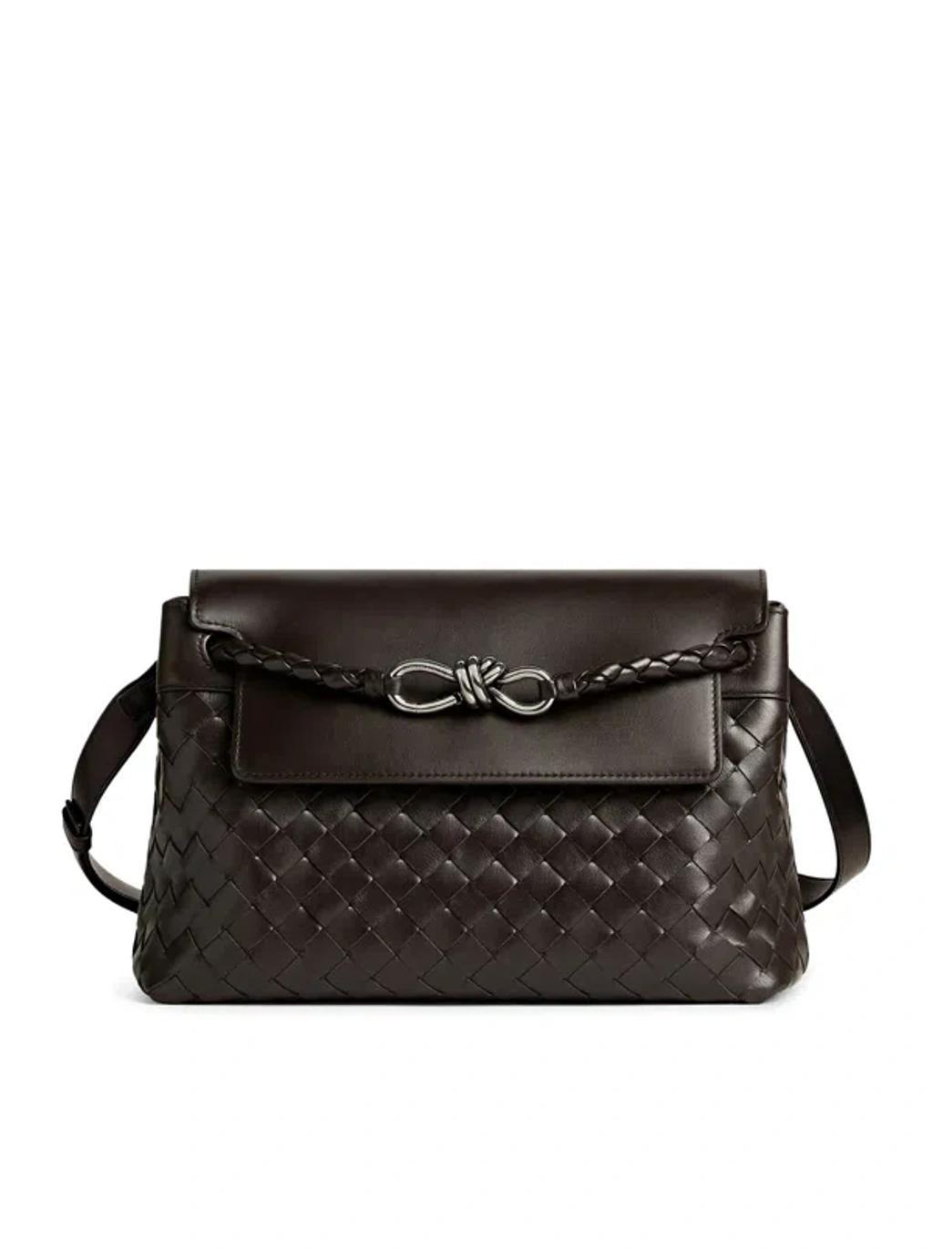 BOTTEGA VENETA Messenger Let`s Go Little One In Brown Product Image