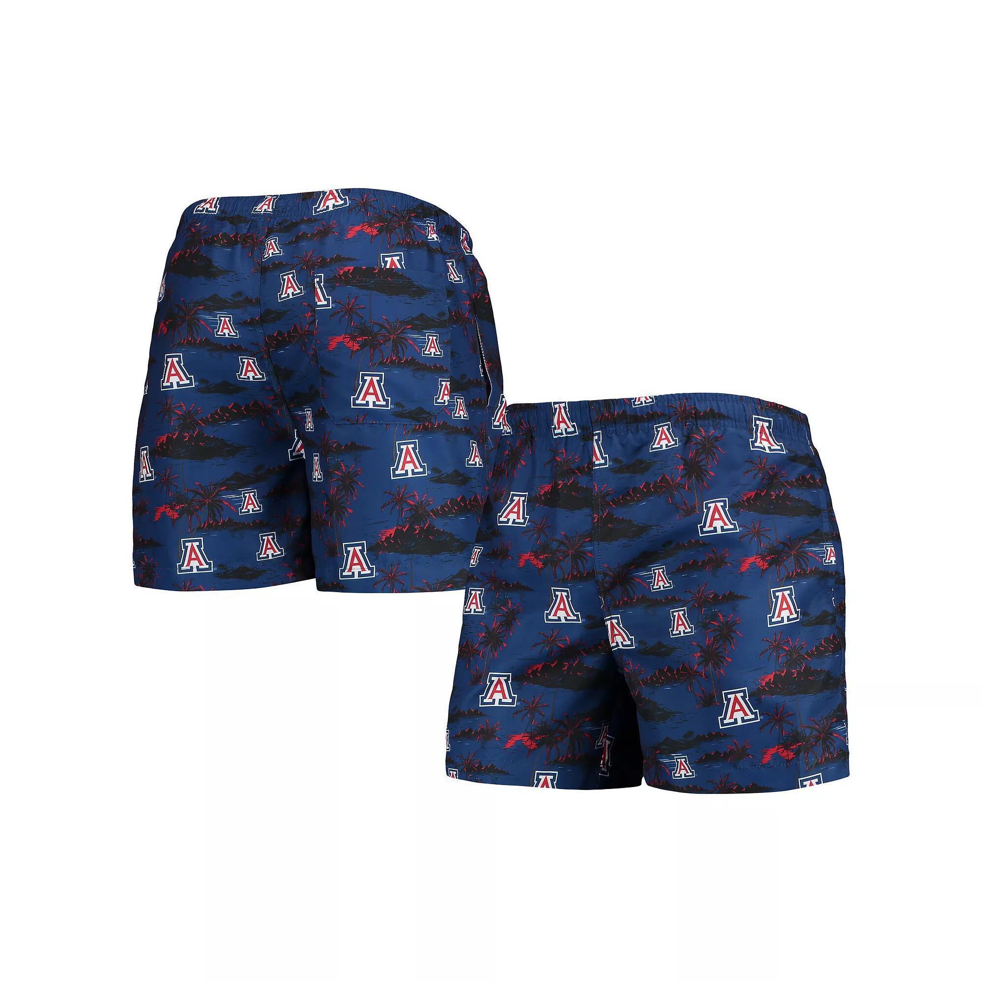 Men's FOCO Navy Arizona Wildcats Island Palm Swim Trunks, Size: 2XL, Blue Product Image