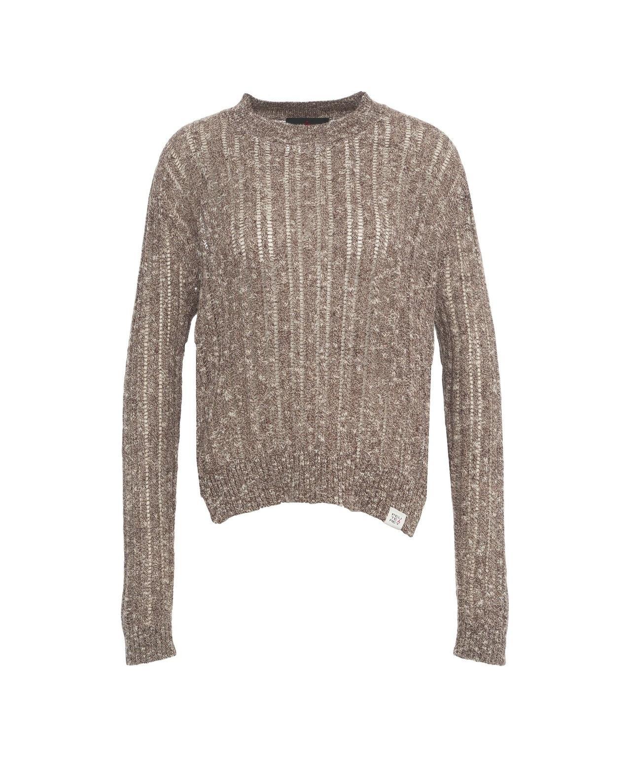 Net knit sweater Product Image