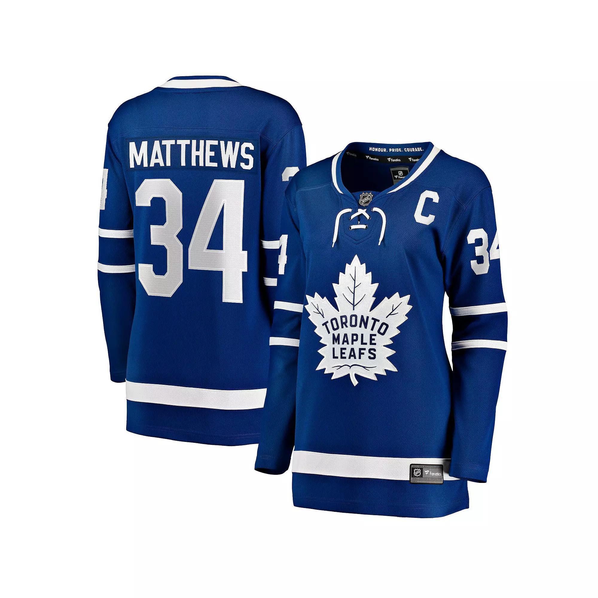 Women's Fanatics Auston Matthews Blue Toronto Maple Leafs Captain Patch Home Breakaway Player Jersey, Size: XS, Mpl Blue Product Image