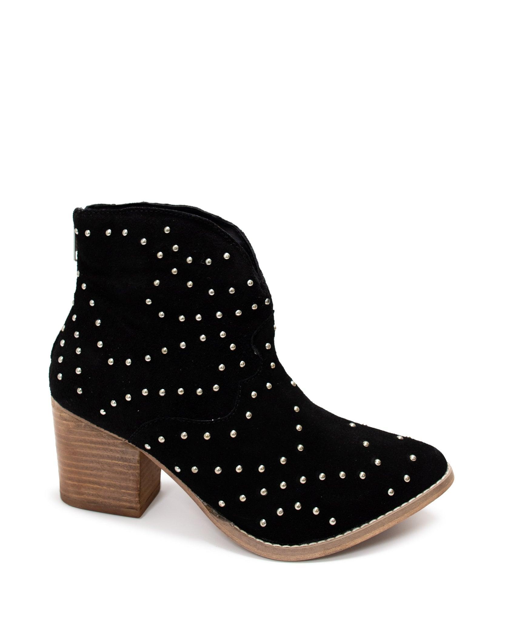Twilight Studded Heeled Ankle Boot in Denim (Online Exclusive) Product Image