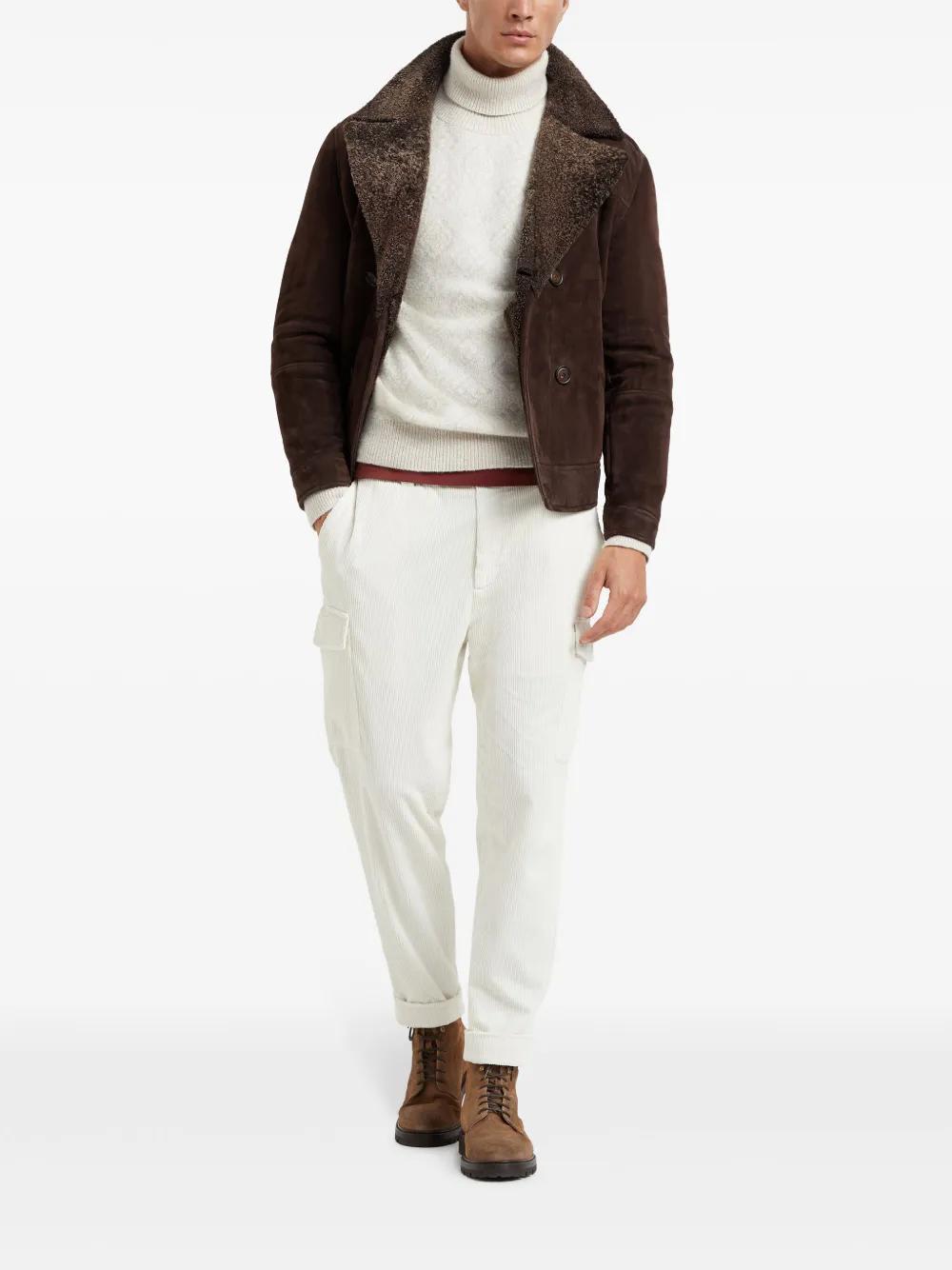 BRUNELLO CUCINELLI Logo-print Cotton T-shirt In Red Product Image