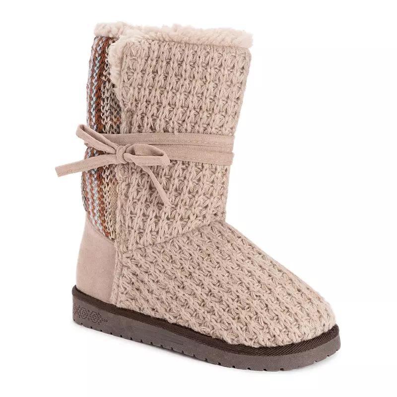 Essentials by MUK LUKS Clementine Women's Winter Boots, Size: 10, Black Plaid Product Image