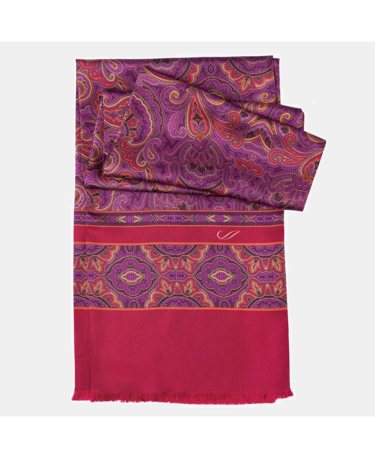 Elizabetta Ferrara - Silk Scarf for Men in Magenta at Nordstrom Product Image
