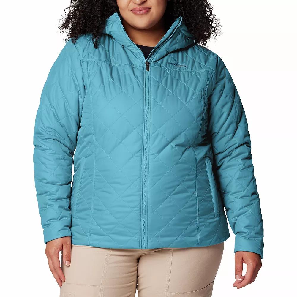 Plus Size Columbia Copper Crest II Hooded Jacket, Women's, Size: 1XL, Stone Green Product Image
