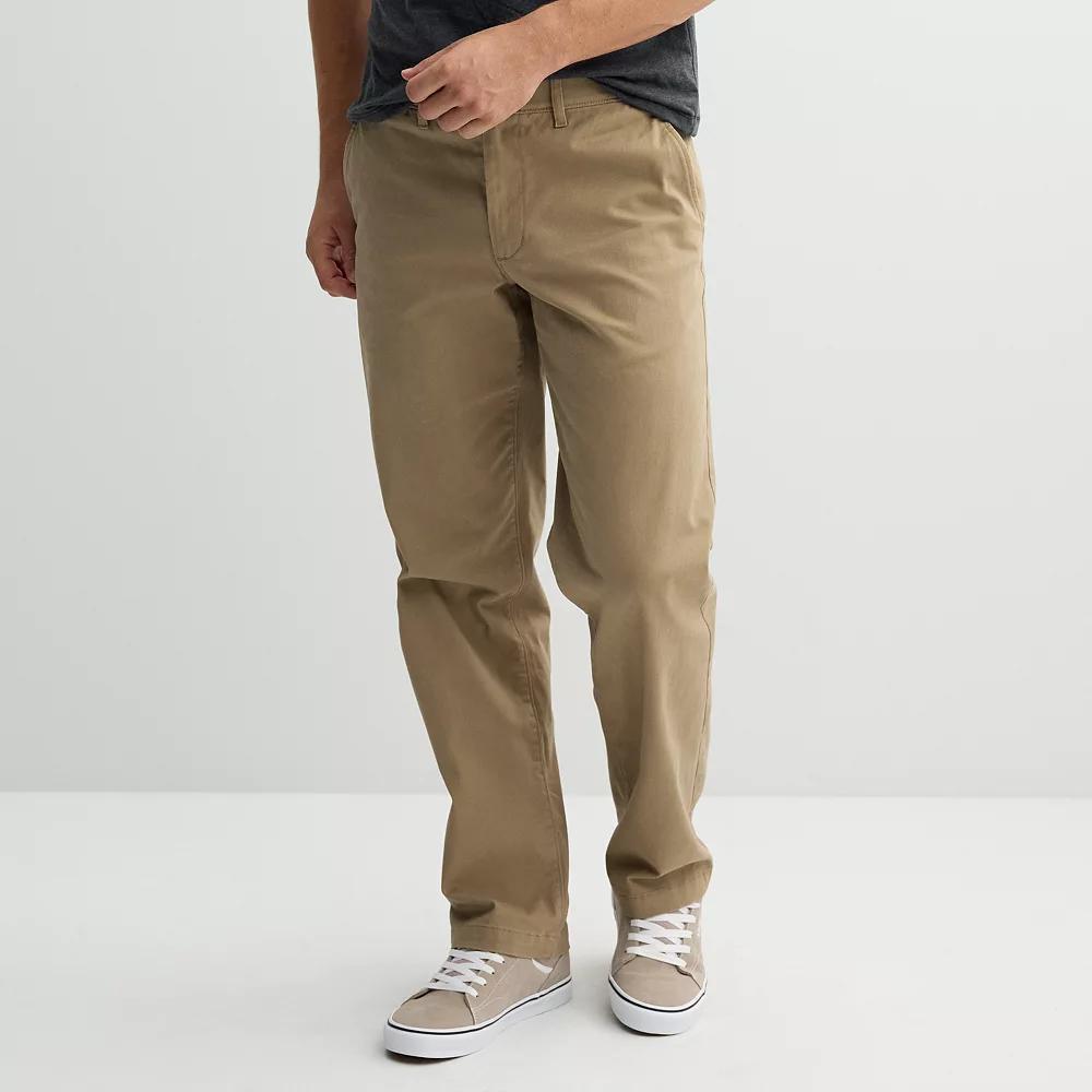 Men's Sonoma Goods For Life® Flexwear Loose Fit Chinos, Size: 33X32, Iron Ore Product Image