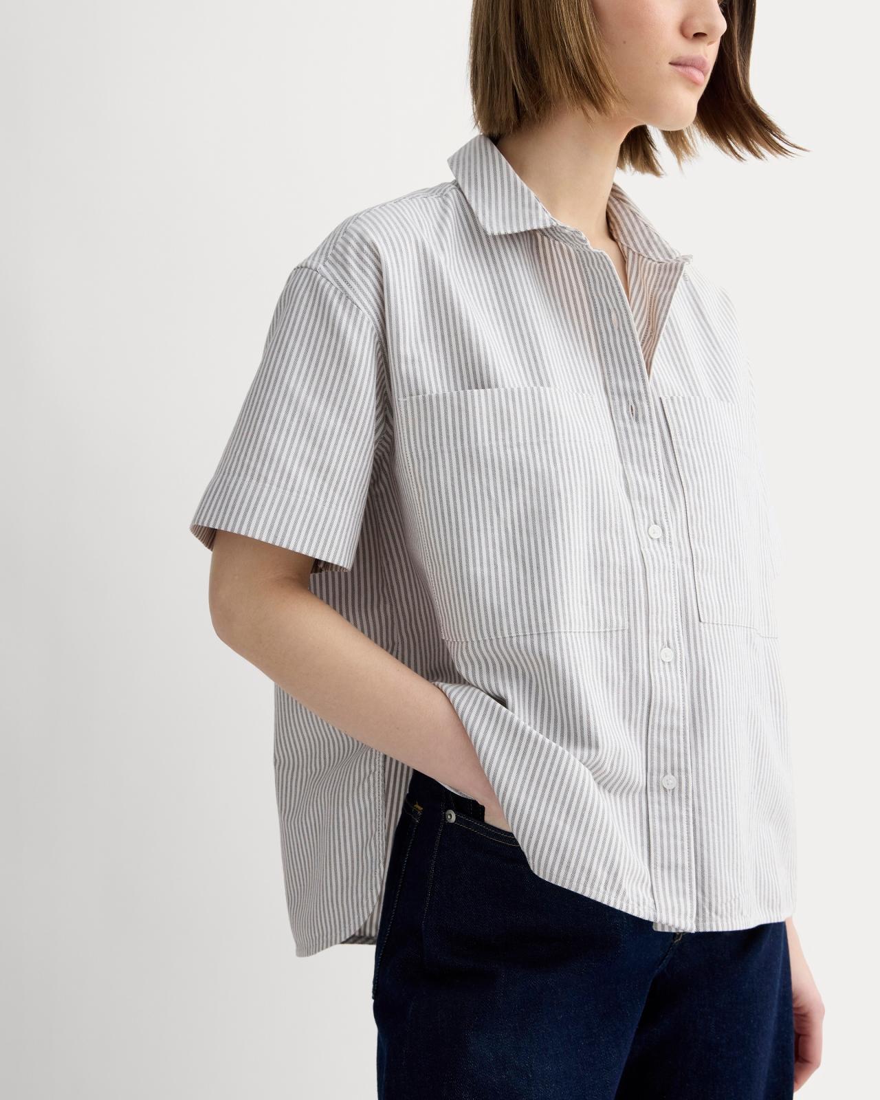 The Short-Sleeve Boxy Oxford Product Image