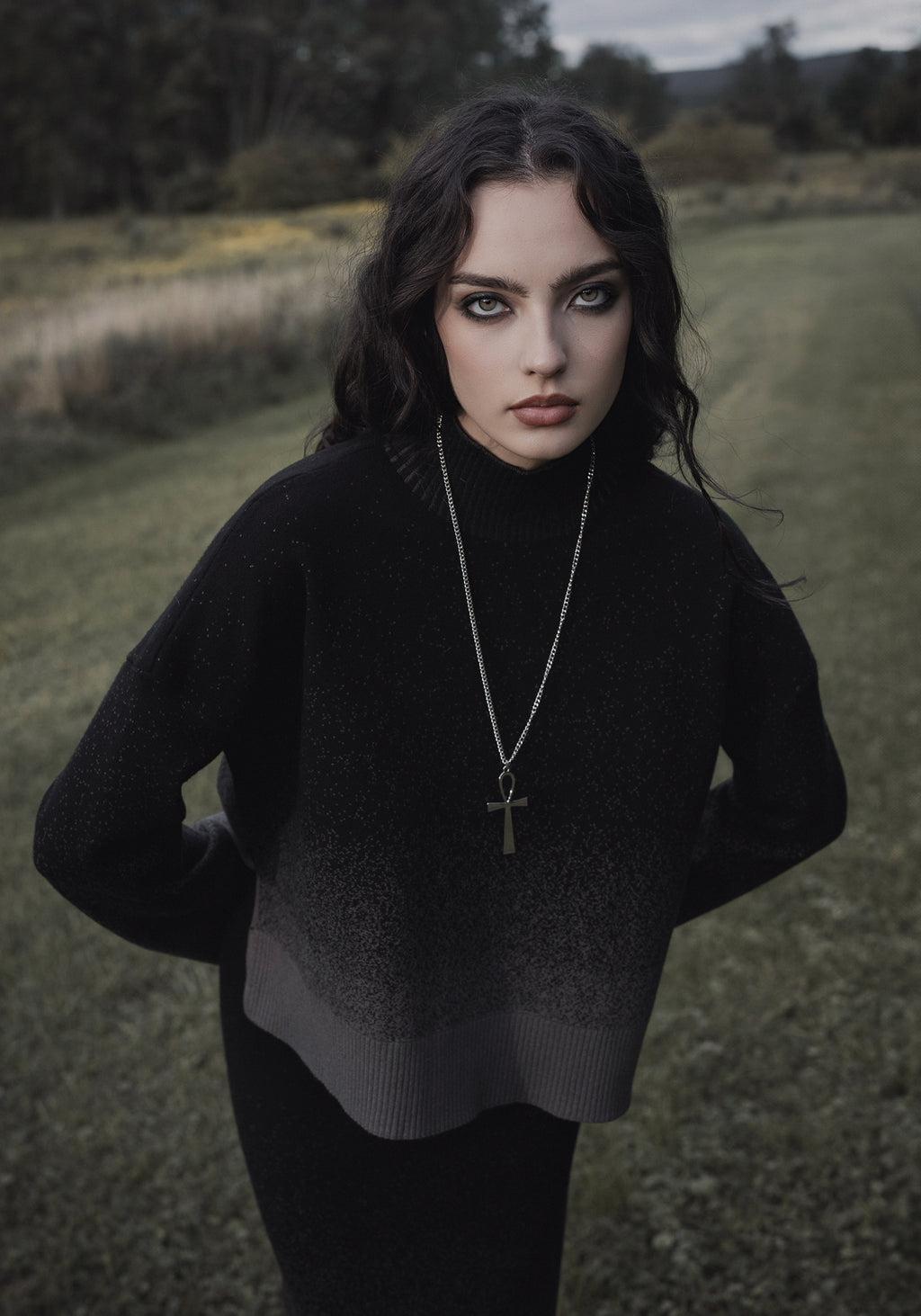 Nightjar Ombre Knit Sweater Product Image