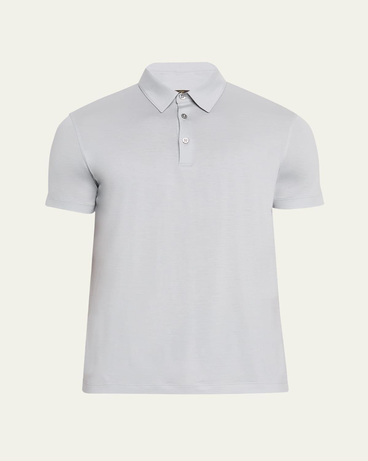 Mens Kim Wool Jersey Polo Shirt Product Image