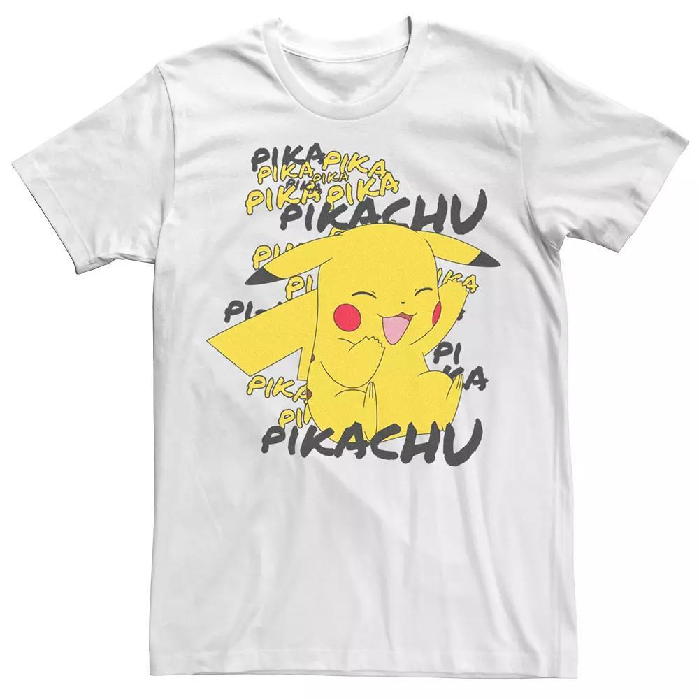 Men's Pokemon Laughing Pikachu Tee, Size: XL, White Product Image