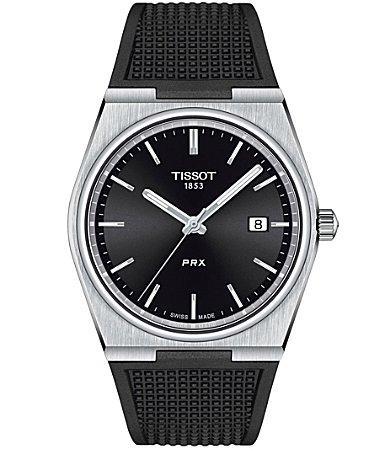 Tissot Mens Prx Automatic Stainless Steel Tonneau Bracelet Watch Product Image
