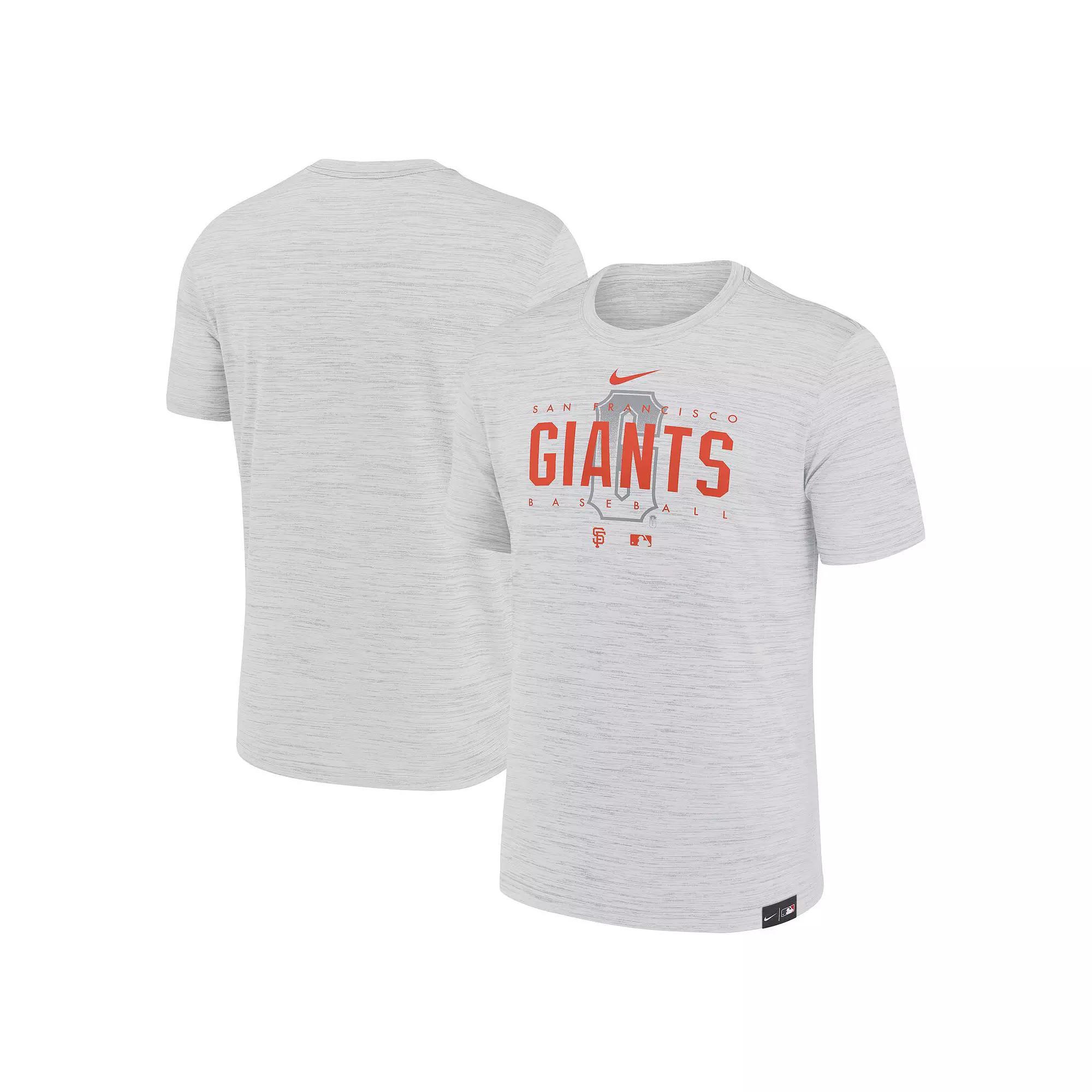 Men's Nike Gray San Francisco Giants City Connect Velocity Practice Performance T-Shirt, Size: 2XL, Grey Product Image