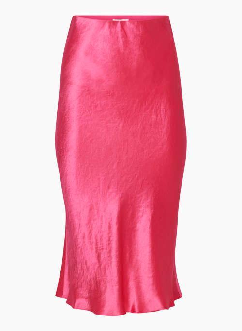 slip satin midi skirt Product Image