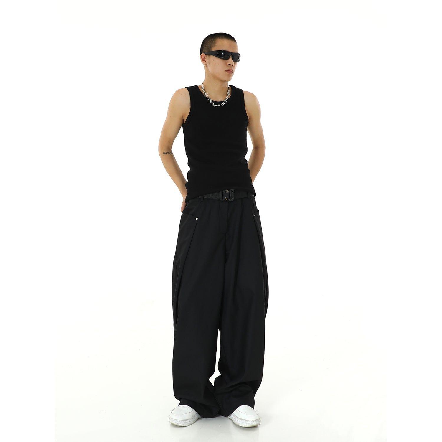 RT No. 9761 FOLDED WIDE PANTS Product Image