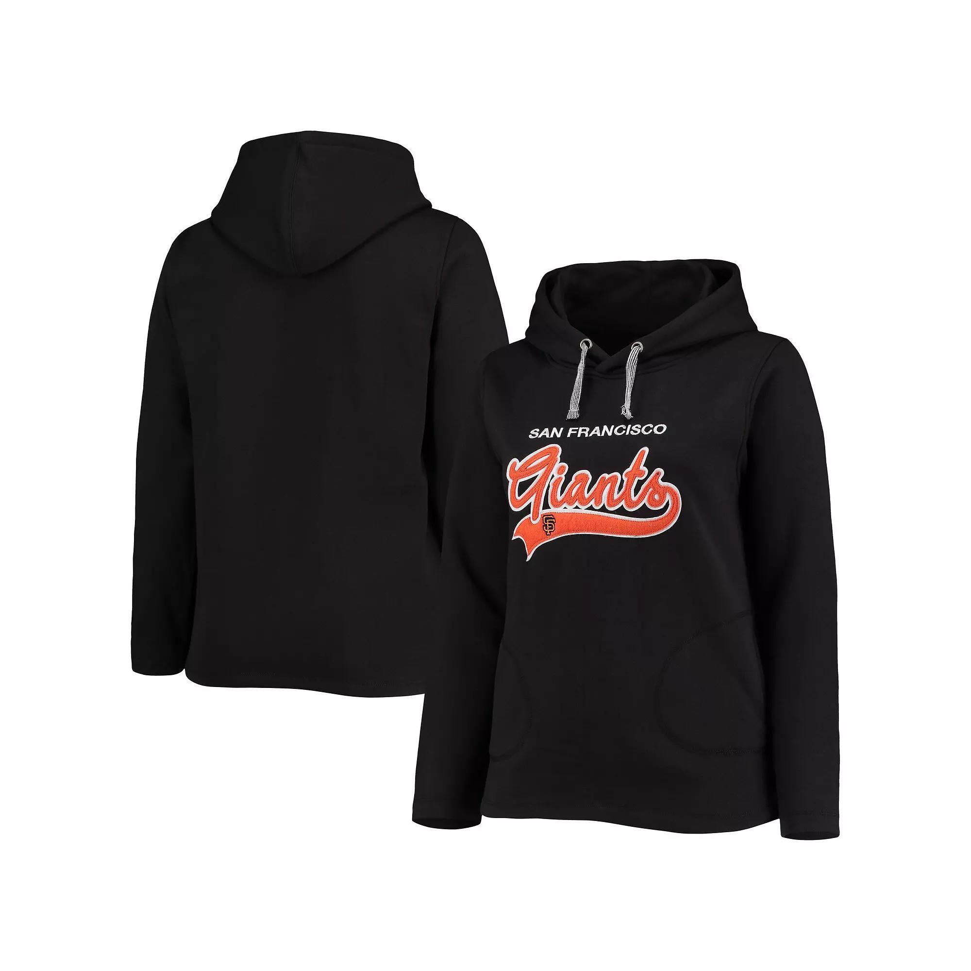 Womens Soft as a Grape San Francisco Giants Plus Size Side Split Pullover Hoodie Product Image