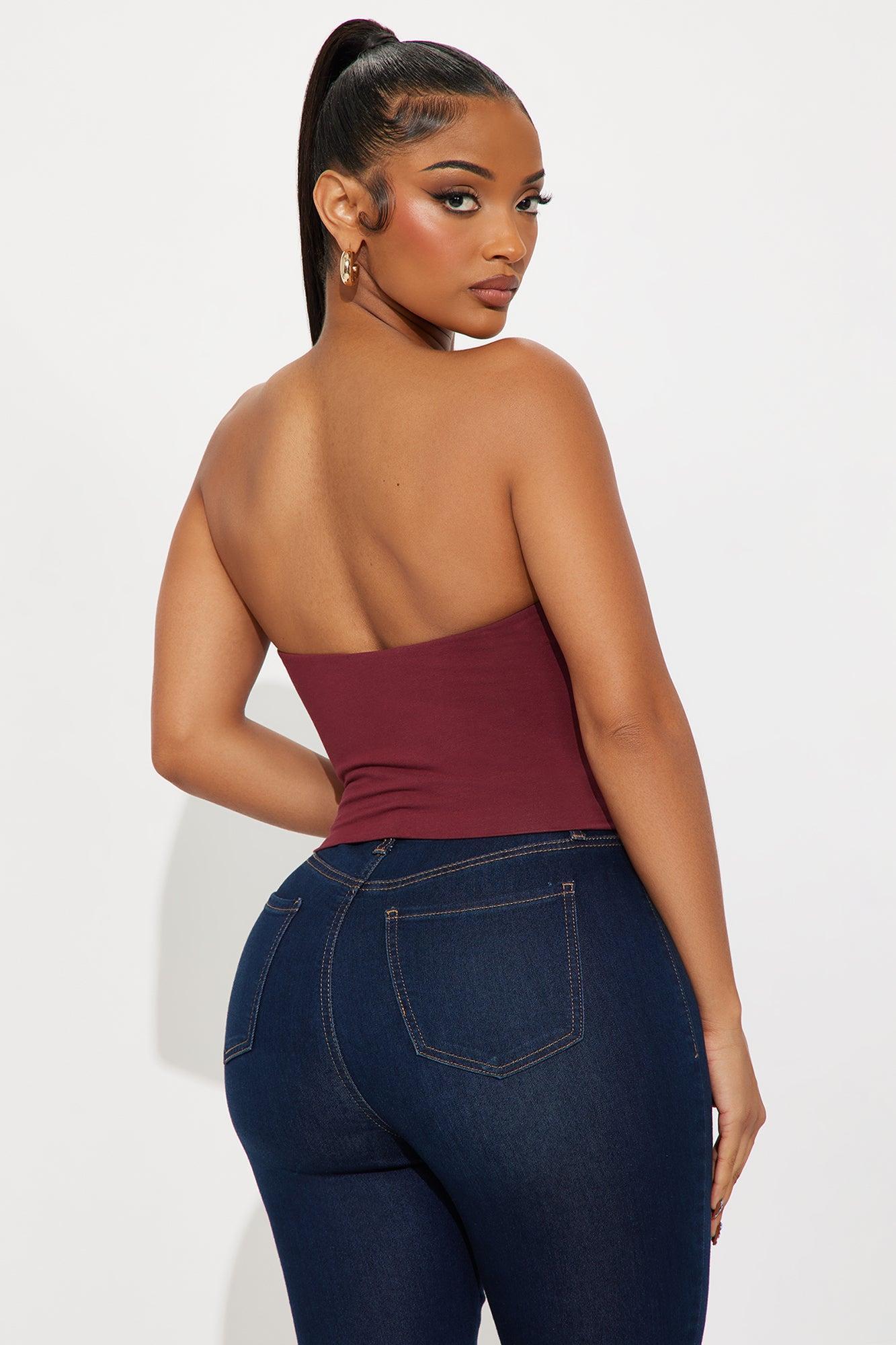 Essential Bandeau - Burgundy Product Image