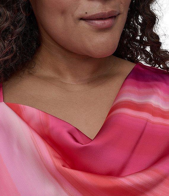 DKNY by Donna Karan Plus Size Printed Slip Dress Product Image
