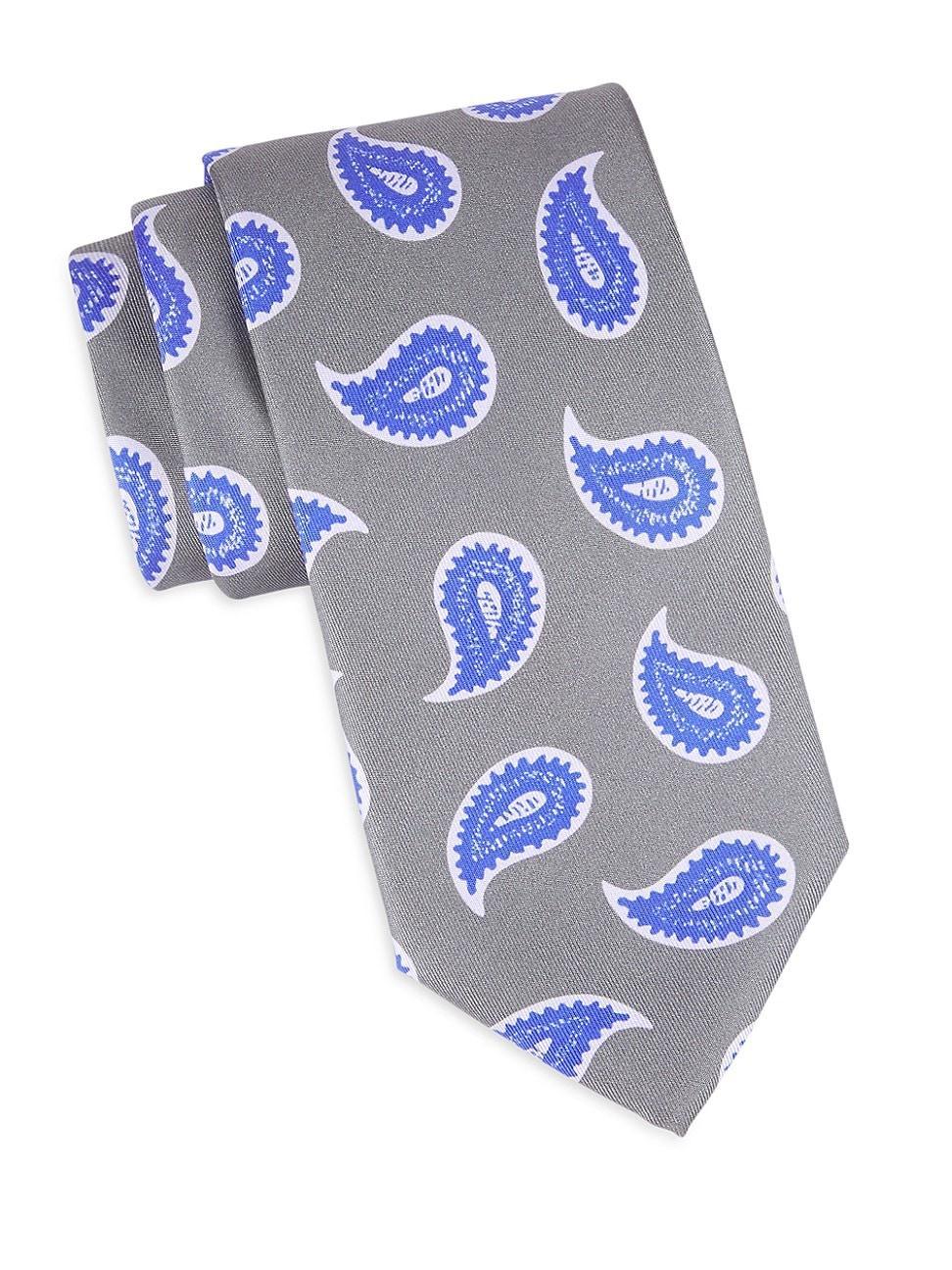 Mens Paisley Woven Silk Tie Product Image