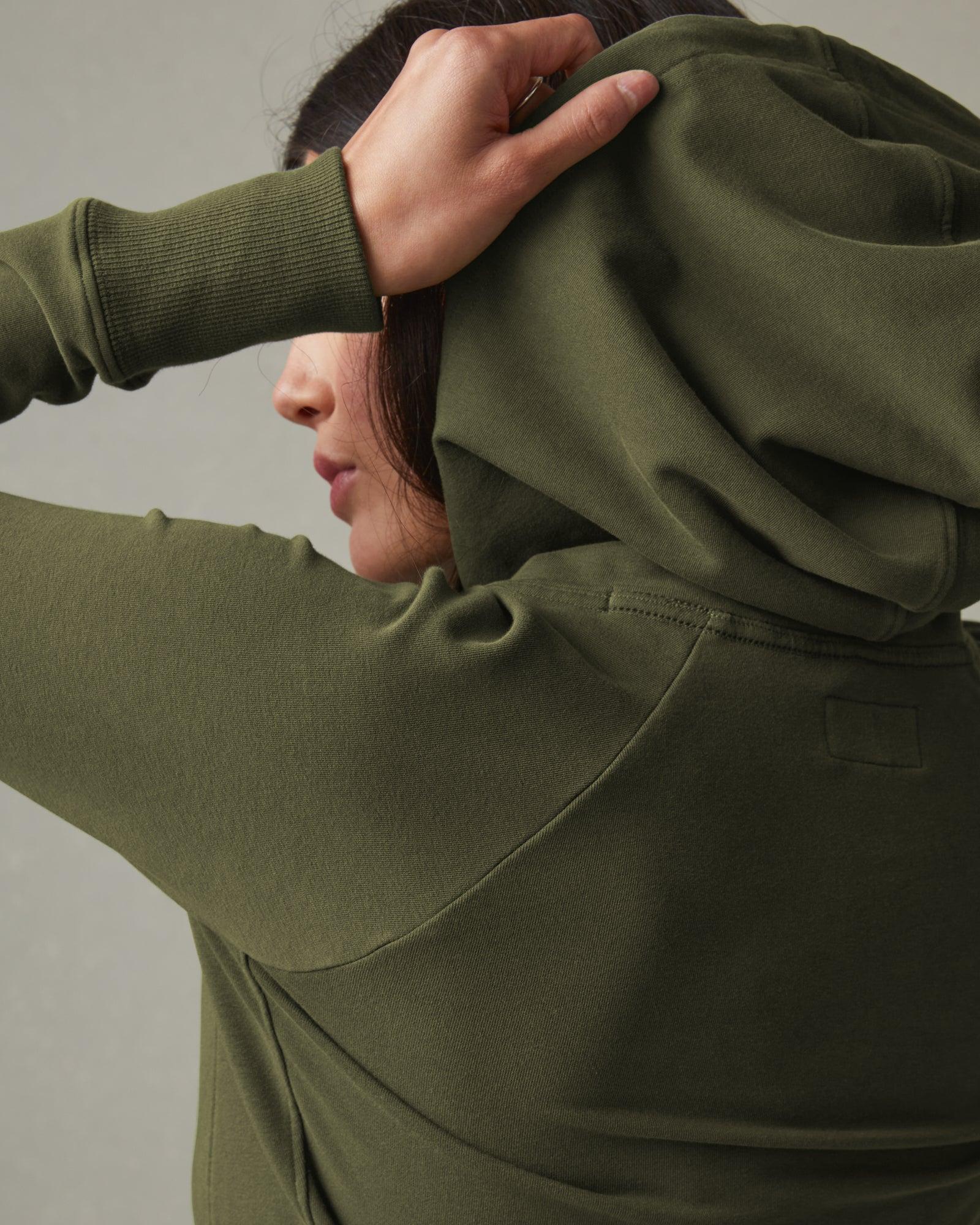 Women's Hoodie Dress - Moss Female Product Image