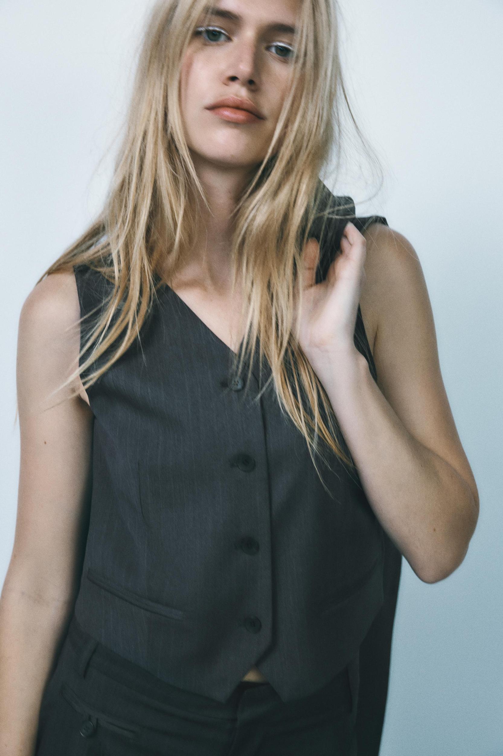 PINSTRIPE VEST Product Image
