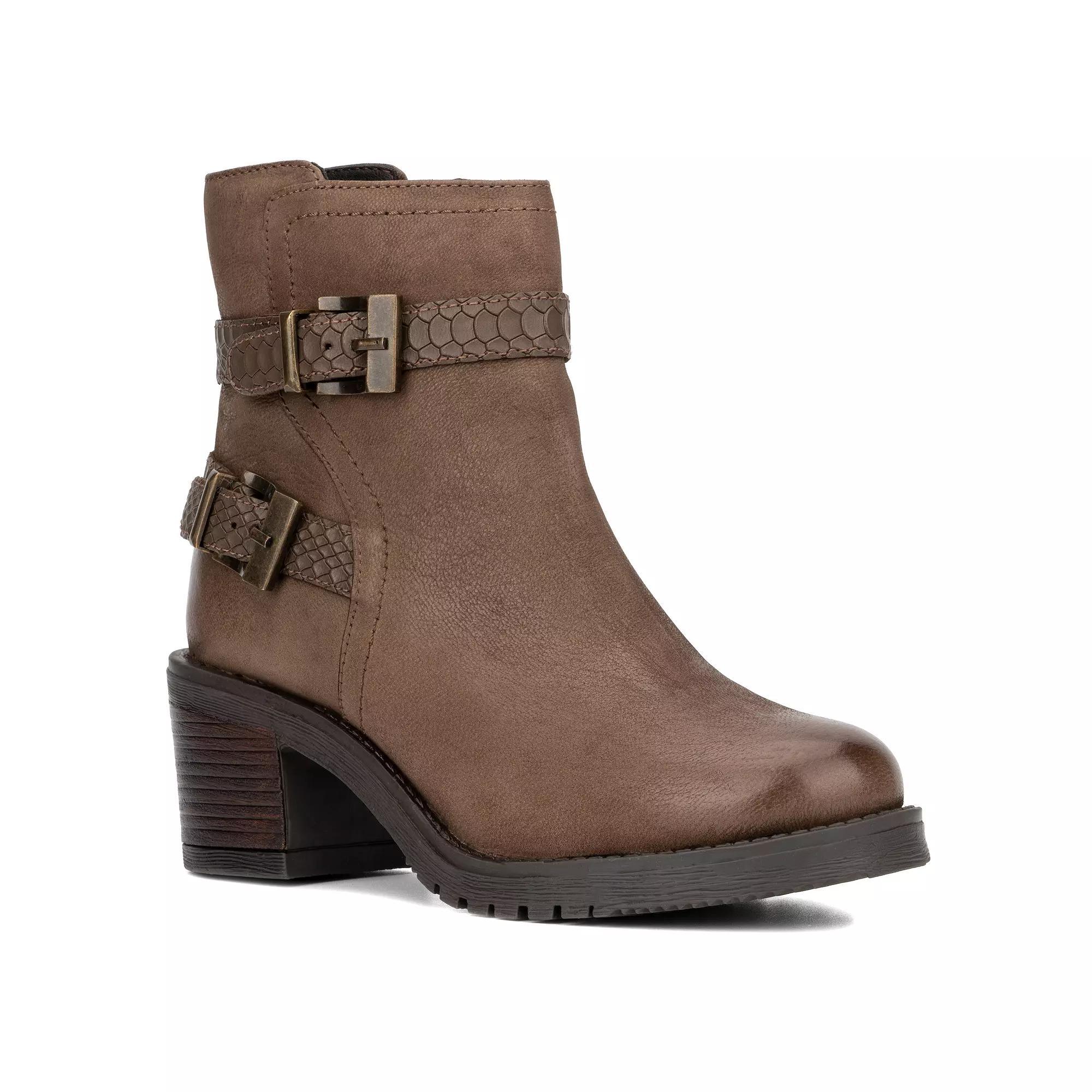 Vintage Foundry Co. Madison Women's Leather Ankle Boots, Size: 6, Brown Product Image