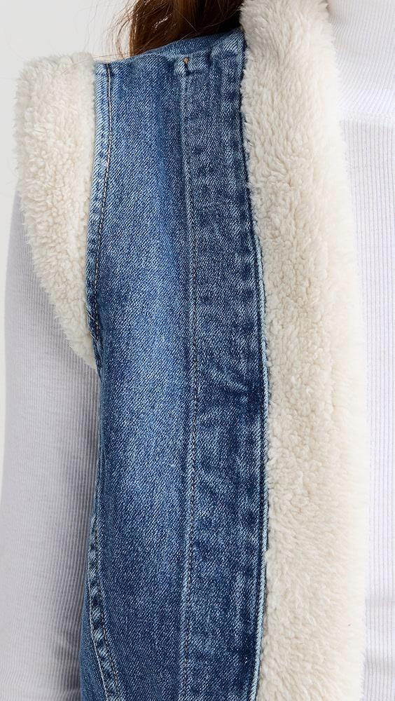 LE JEAN Celeste Sherpa Vest | Shopbop Product Image