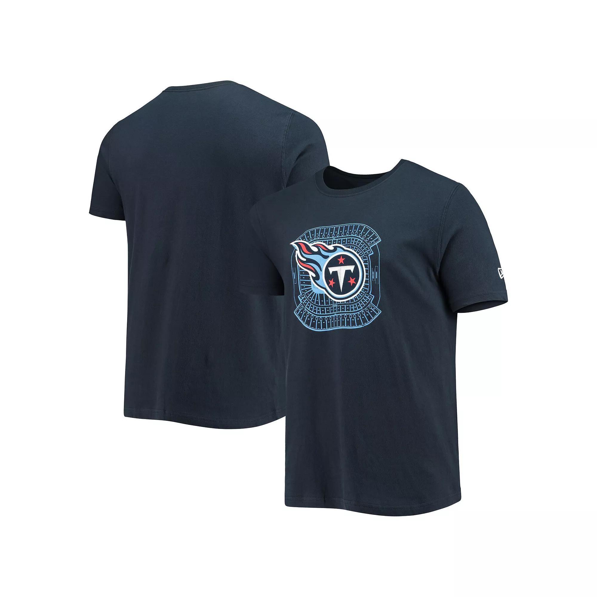 Men's New Era Navy Tennessee Titans Stadium T-Shirt, Size: Large, Blue Product Image