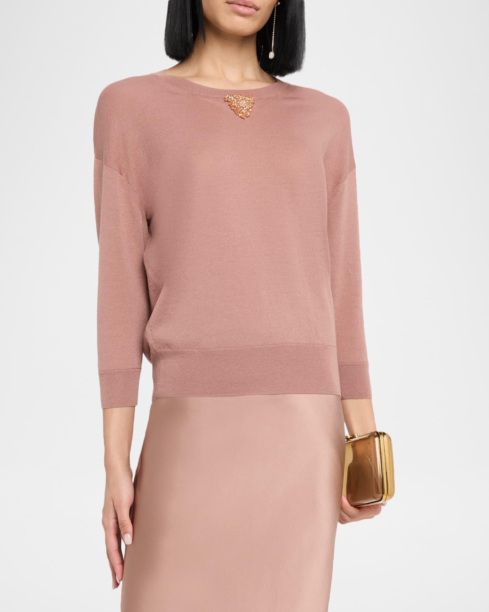 Refined Essentials I Bead-Embellished Pullover Product Image