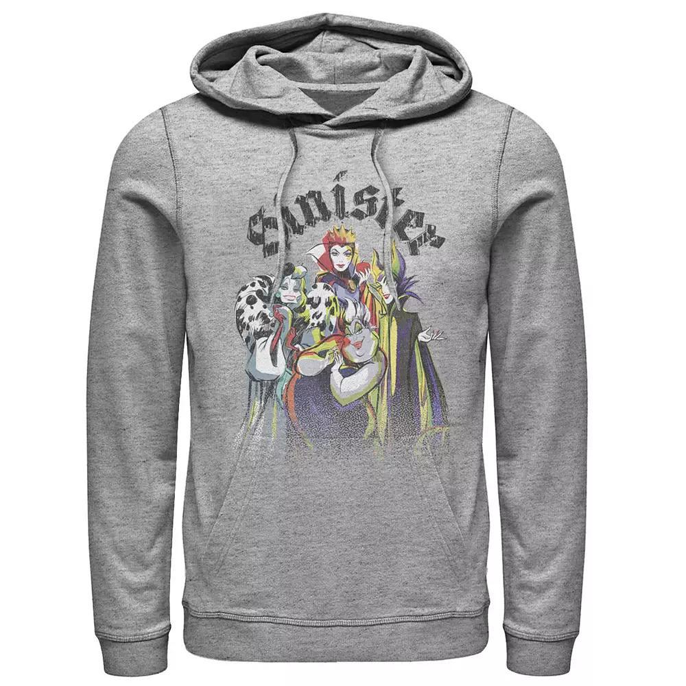 Disney Villains Sinister Group Men's Hoodie, Size: XL, Athletic Grey Product Image