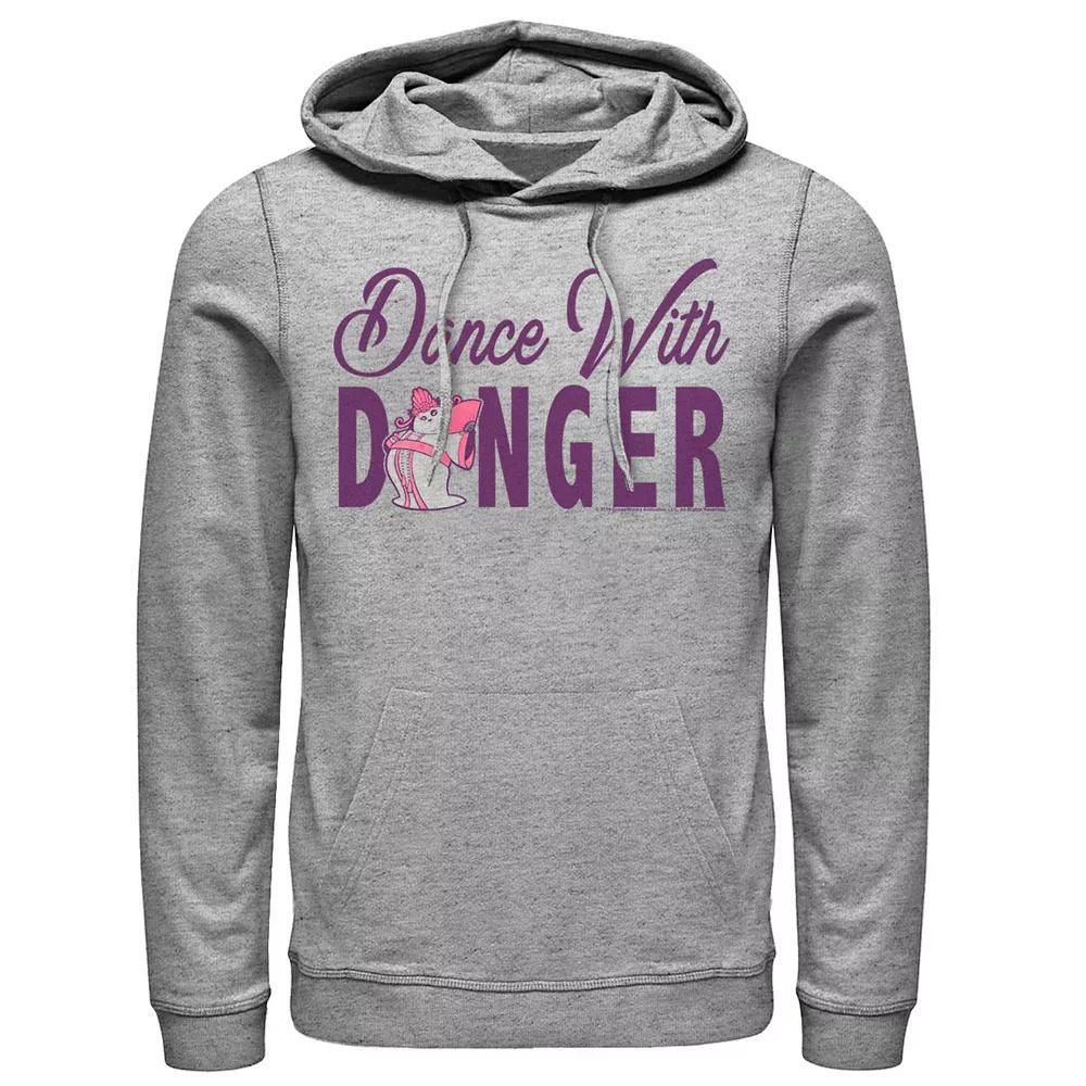 Men's Kung Fu Panda Dance With Danger Portrait Hoodie, Size: 3XL, Athletic Grey Product Image