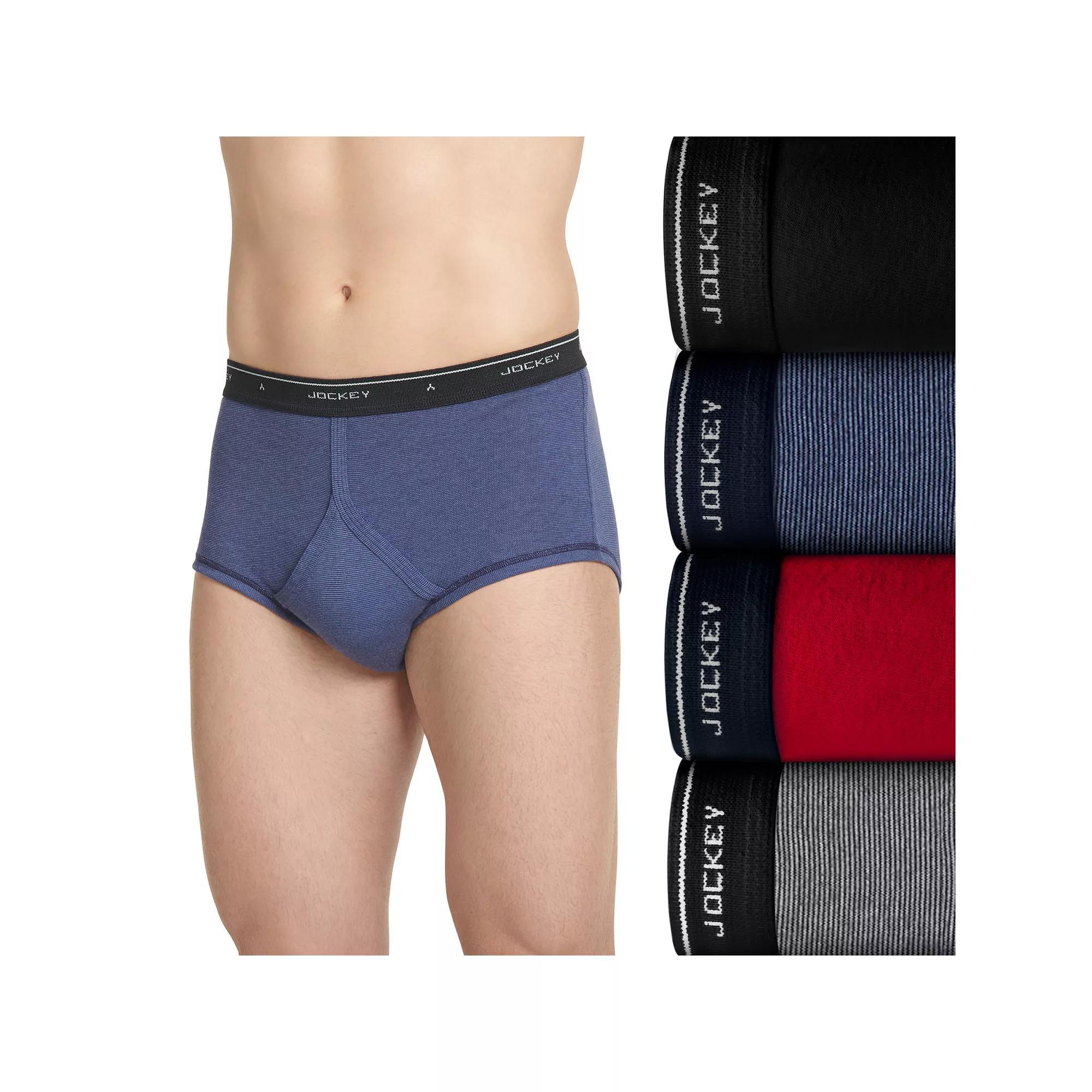 Mens Jockey 4-pack Classic Knit Full-Rise Briefs Product Image
