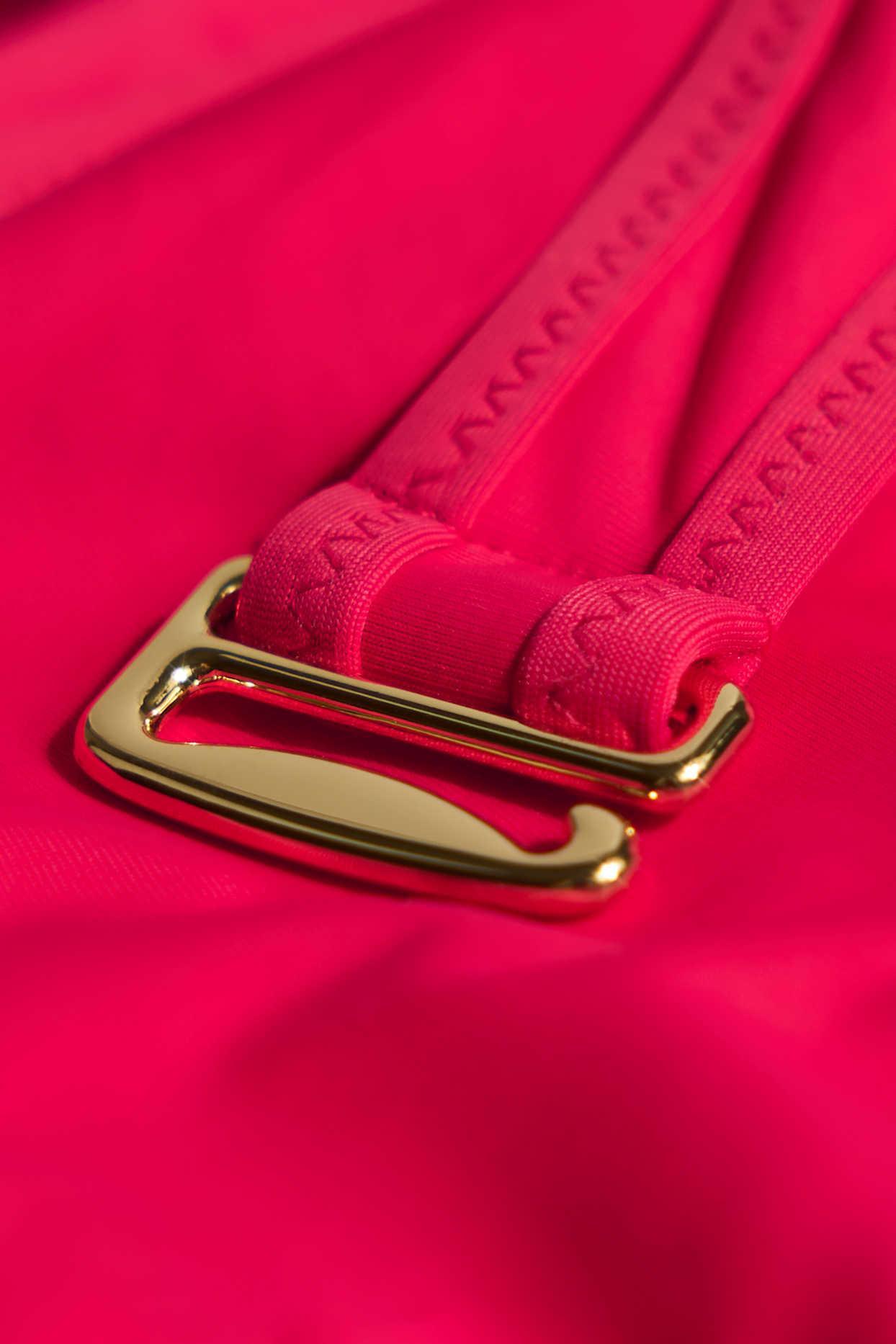 Metallic Layered Swimsuit in Raspberry Pink Product Image