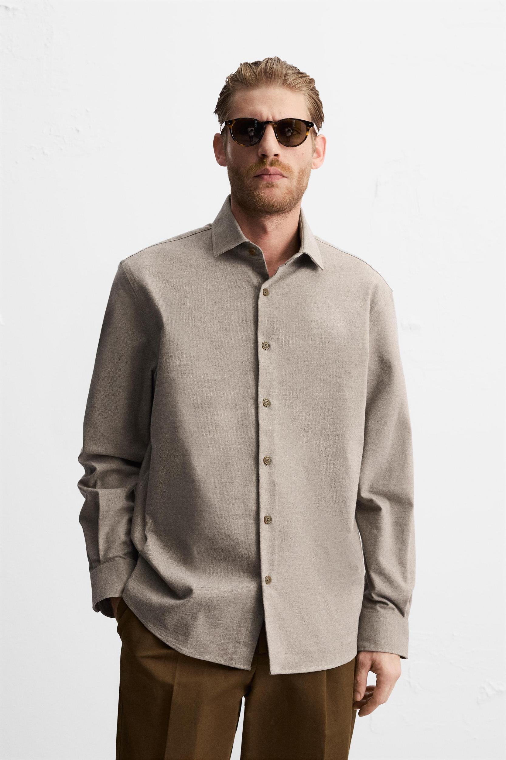 TEXTURED COTTON SHIRT Product Image