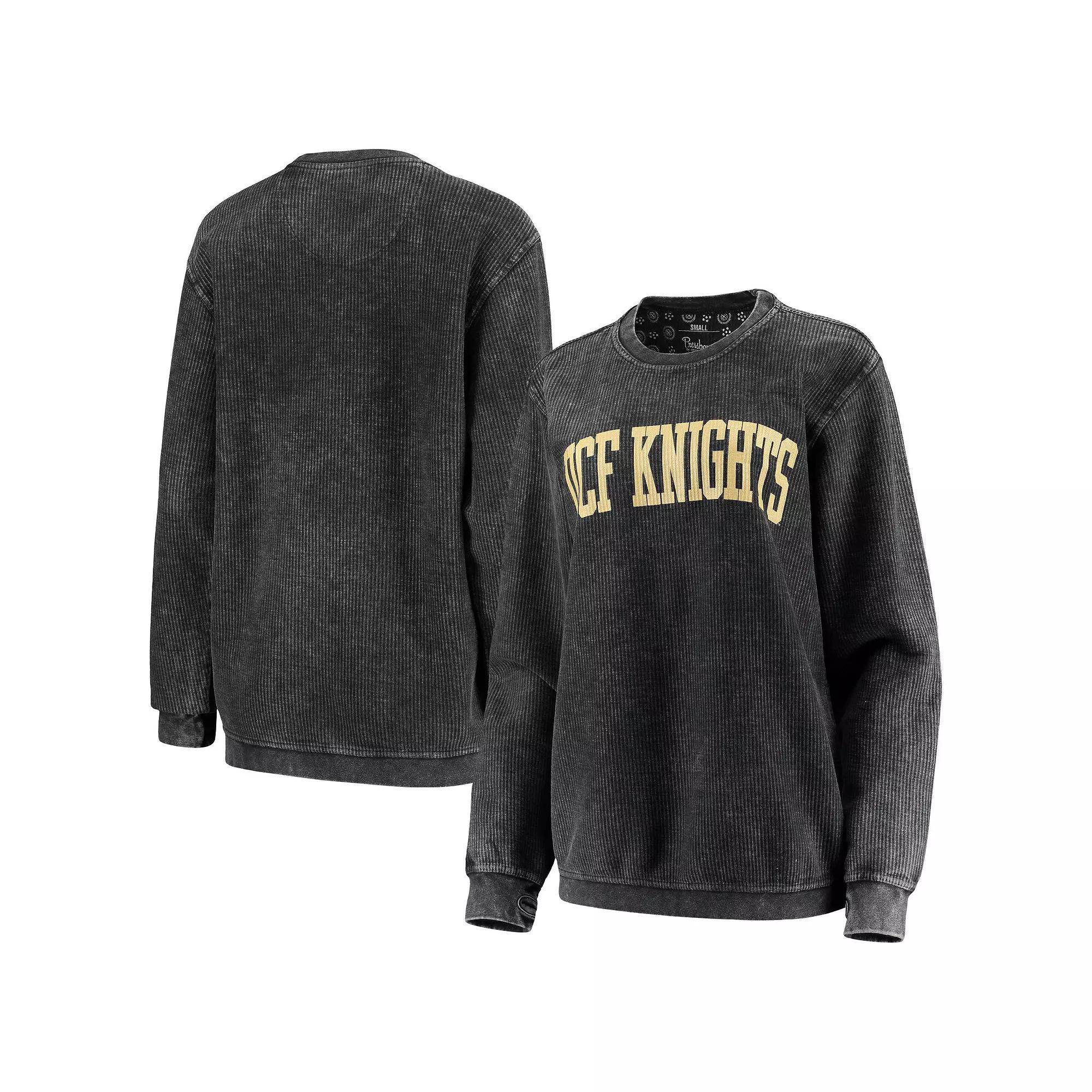 Womens Pressbox UCF Knights Comfy Cord Vintage Wash Basic Arch Pullover Sweatshirt Product Image