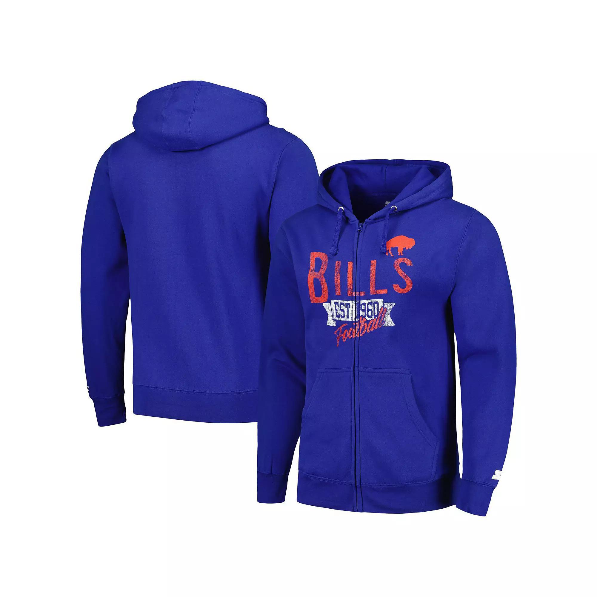 Men's Starter Royal Buffalo Bills Gridiron Classics Post Season Full-Zip Hoodie, Size: Medium, Blue Product Image