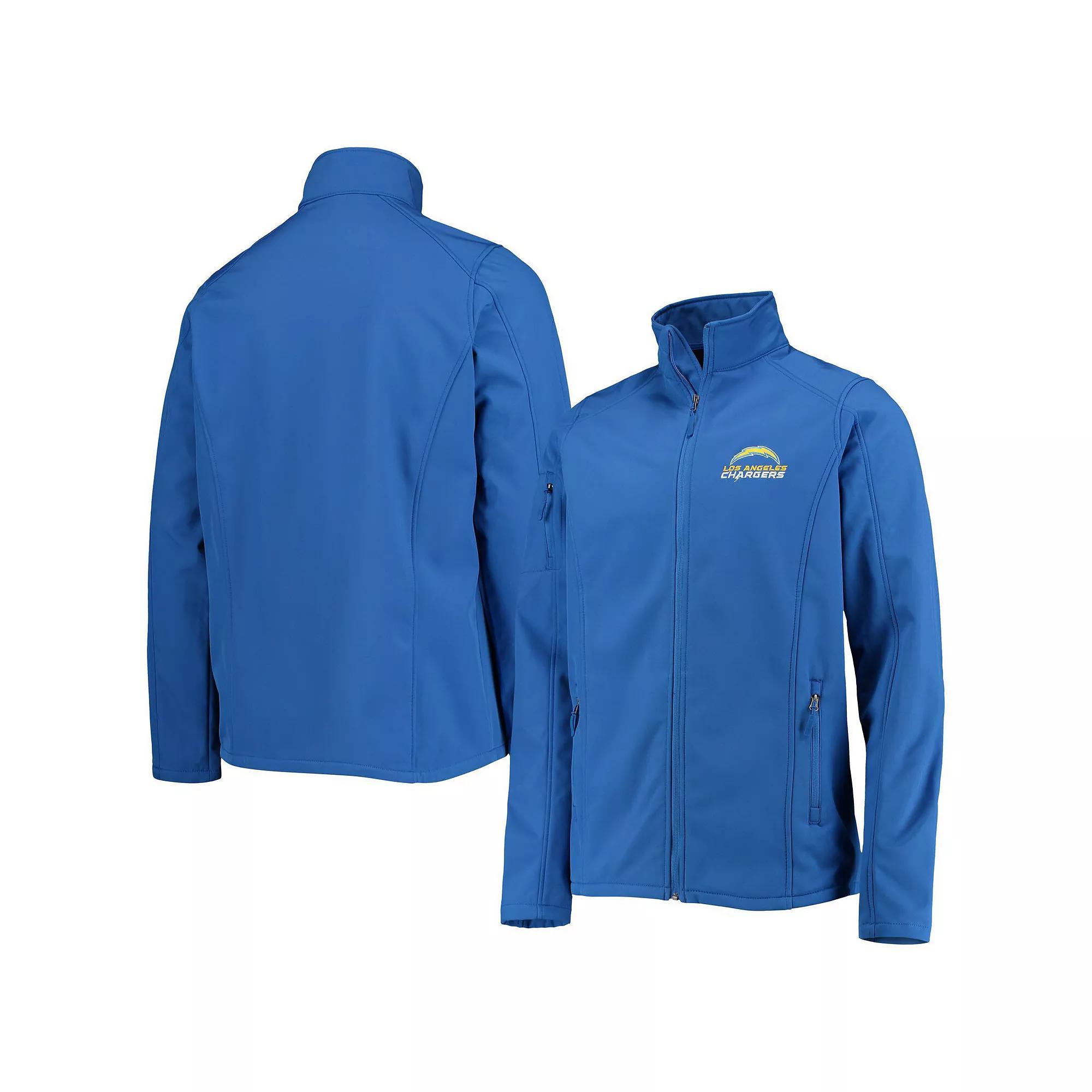 Men's Dunbrooke Royal Los Angeles Chargers Big & Tall Sonoma Softshell Full-Zip Jacket, Size: LT, Blue Product Image