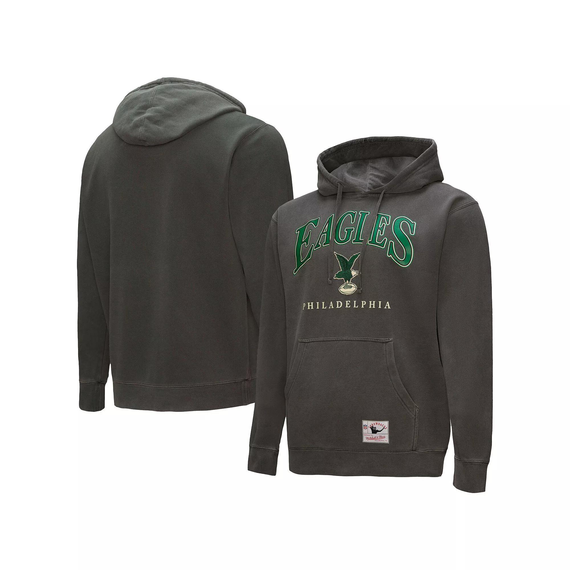 ��Mitchell & Ness  Gray Philadelphia Eagles Slot Pullover Hoodie, Men's, Size: Large, Grey Product Image