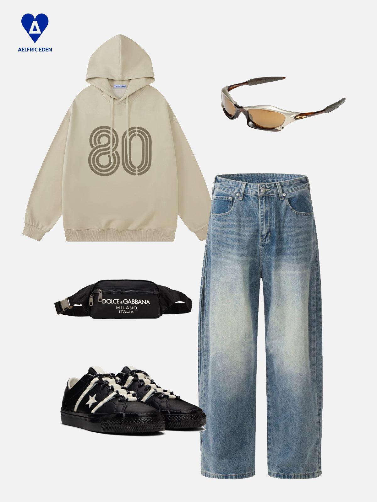 Aelfric Eden Vintage 80 Print Pullover Hoodie Product Image