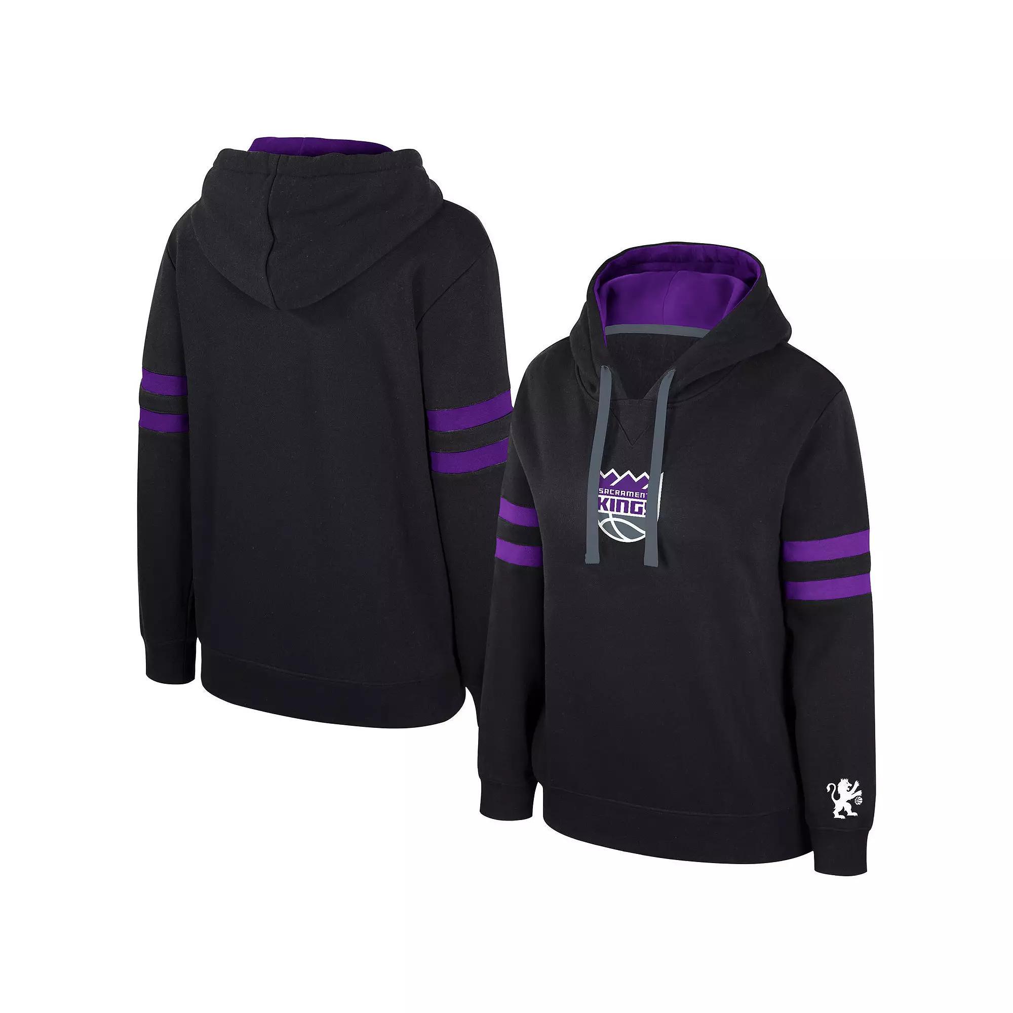 Women's Stadium Essentials Black Sacramento Kings Road Game Pullover Hoodie, Size: Small, Kng Black Product Image