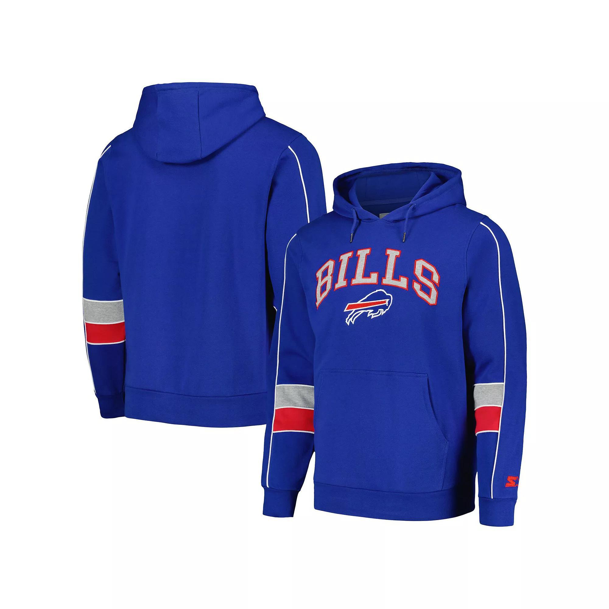 Men's Starter Royal Buffalo Bills Captain Pullover Hoodie, Size: 2XL, Blue Product Image
