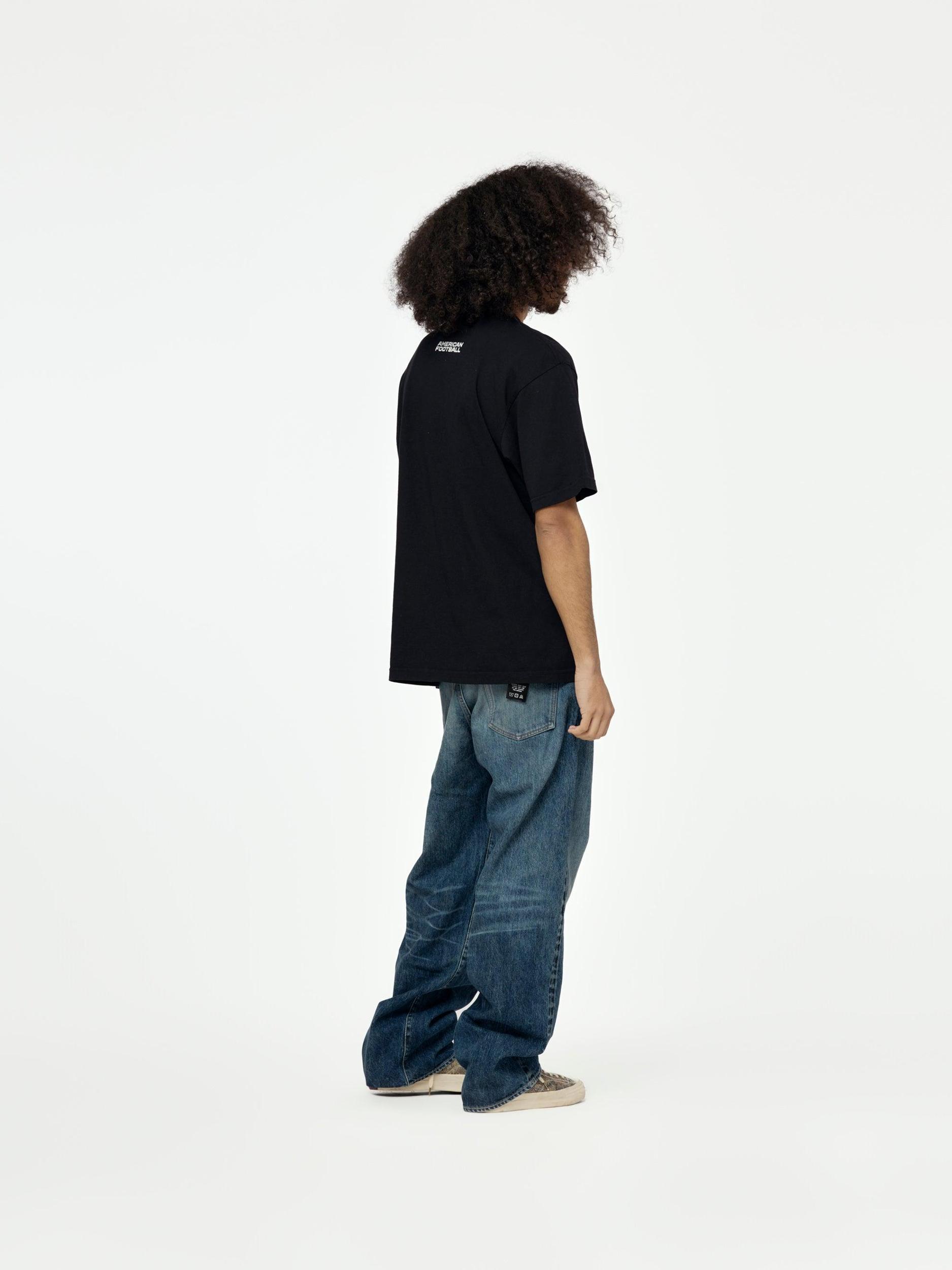This is a Football Tee (Vintage Black) Product Image