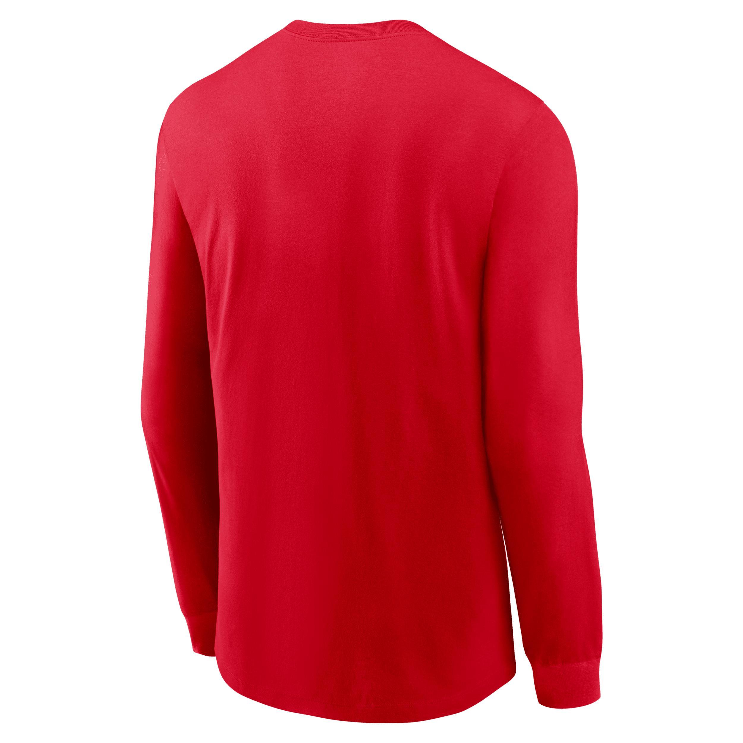 Men's Nike  Red Arizona Wildcats Basketball Icon Two-Hit Long Sleeve T-Shirt, Size: 2XL Product Image