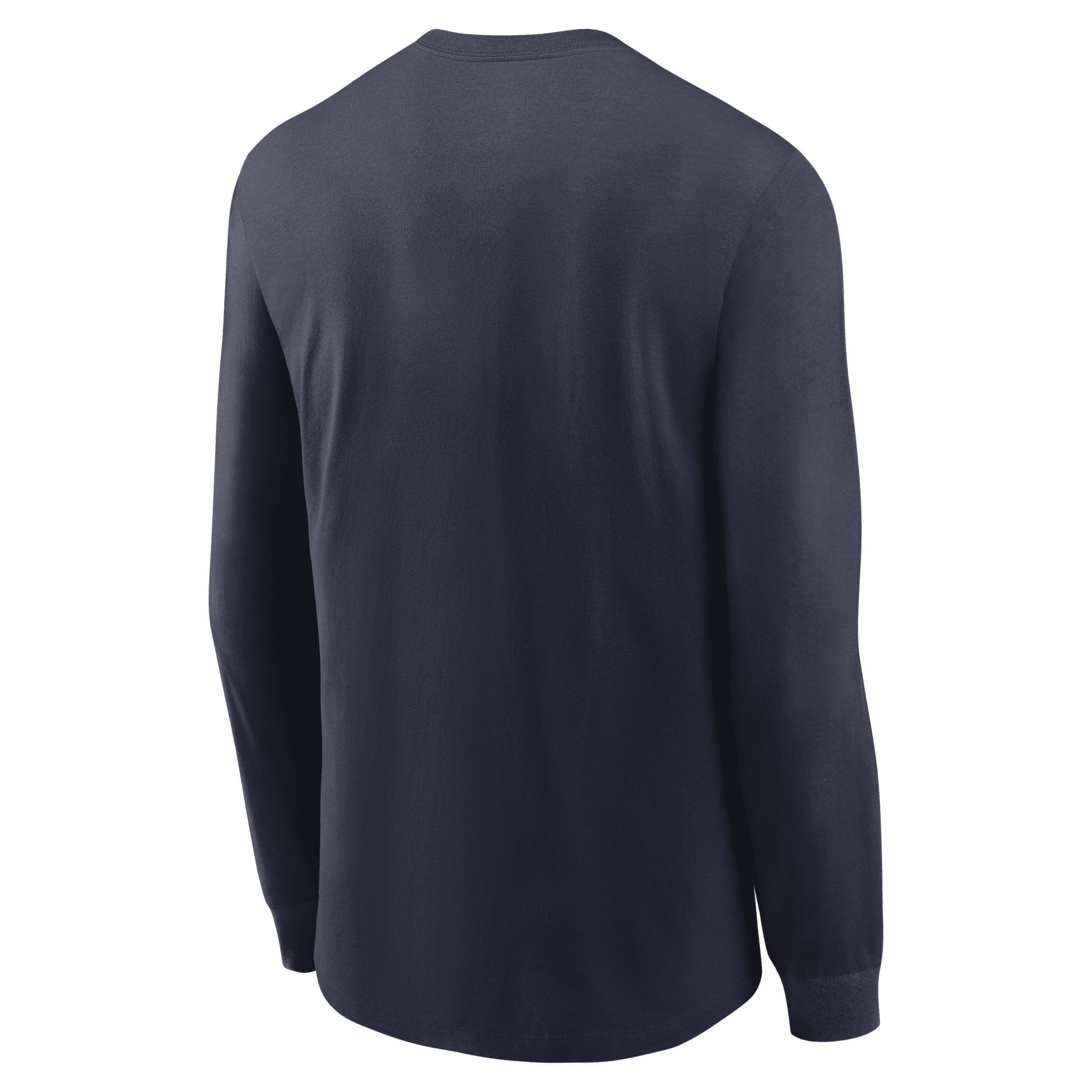 Men's Nike Anthracite Los Angeles Rams Team Slogan Long Sleeve T-Shirt, Size: 3XL, Grey Product Image