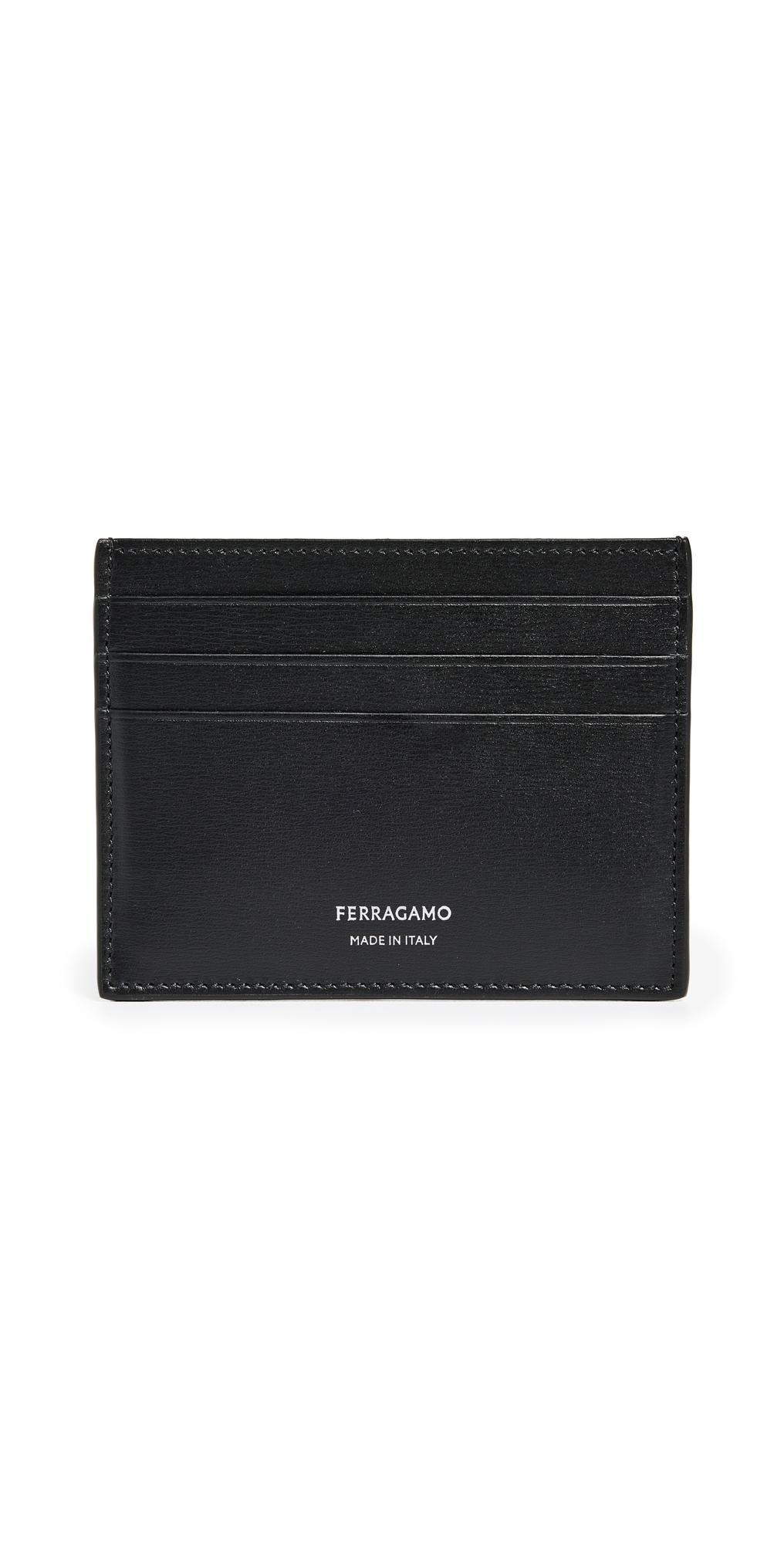 Ferragamo Mens Leather Card Case Product Image